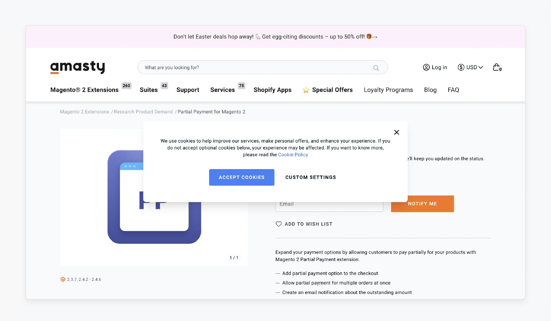 Amasty Magento 2 Partial Payment Extension