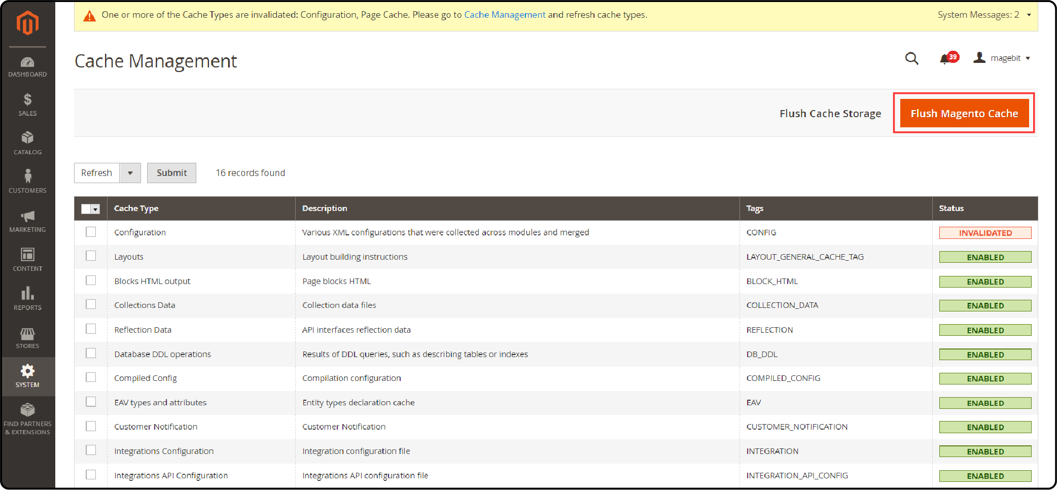 Clearing Cache in Magento 2 Amazon S3