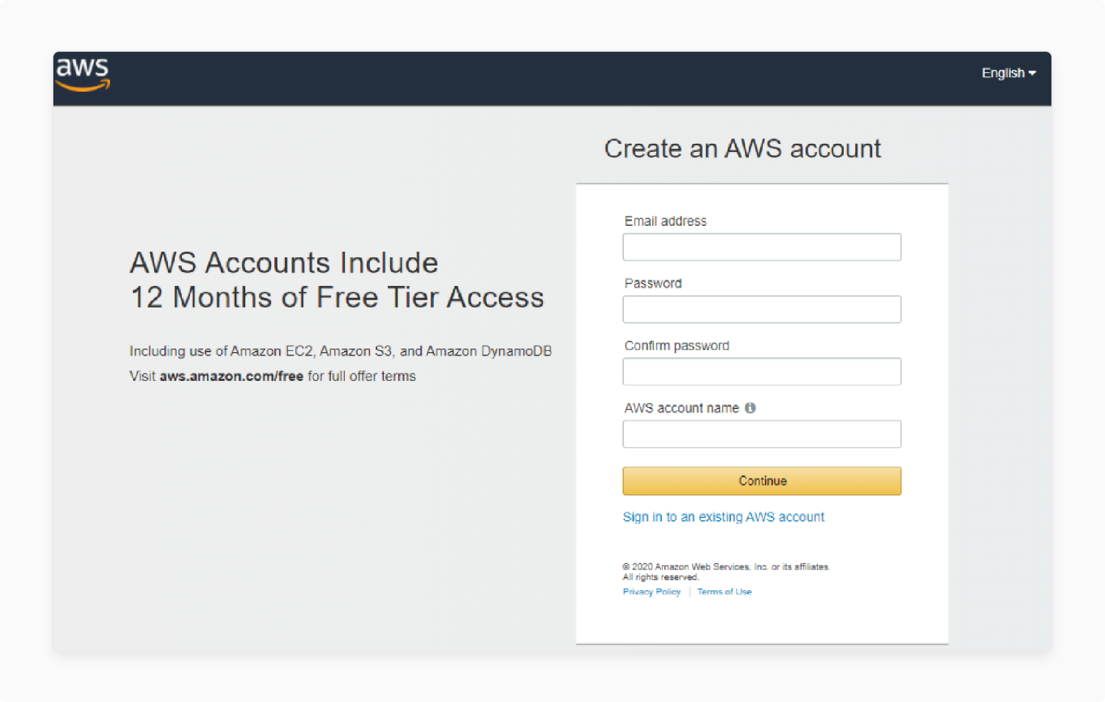Creating Magento 2 Amazon S3 Account