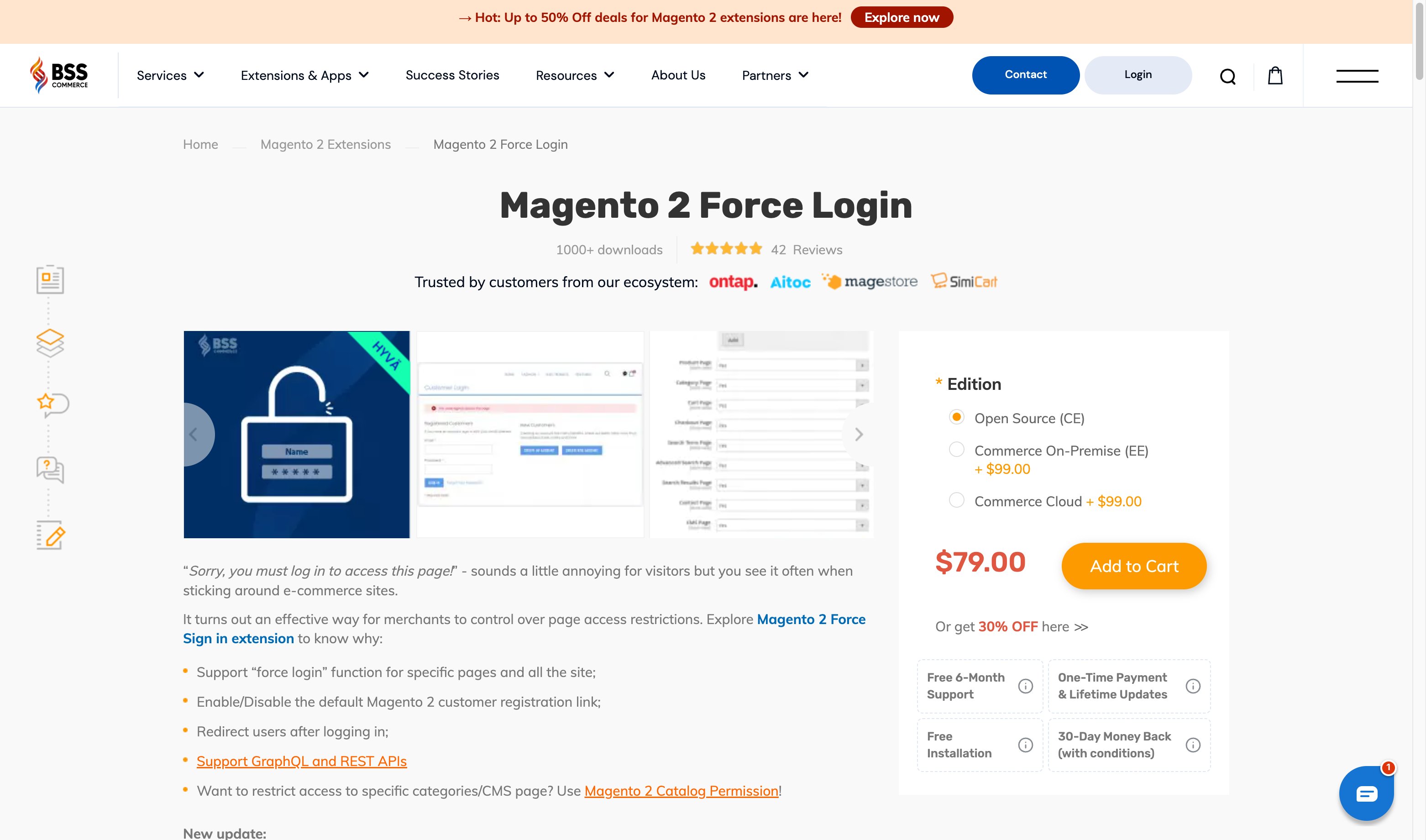 BSS Commerce Force Login