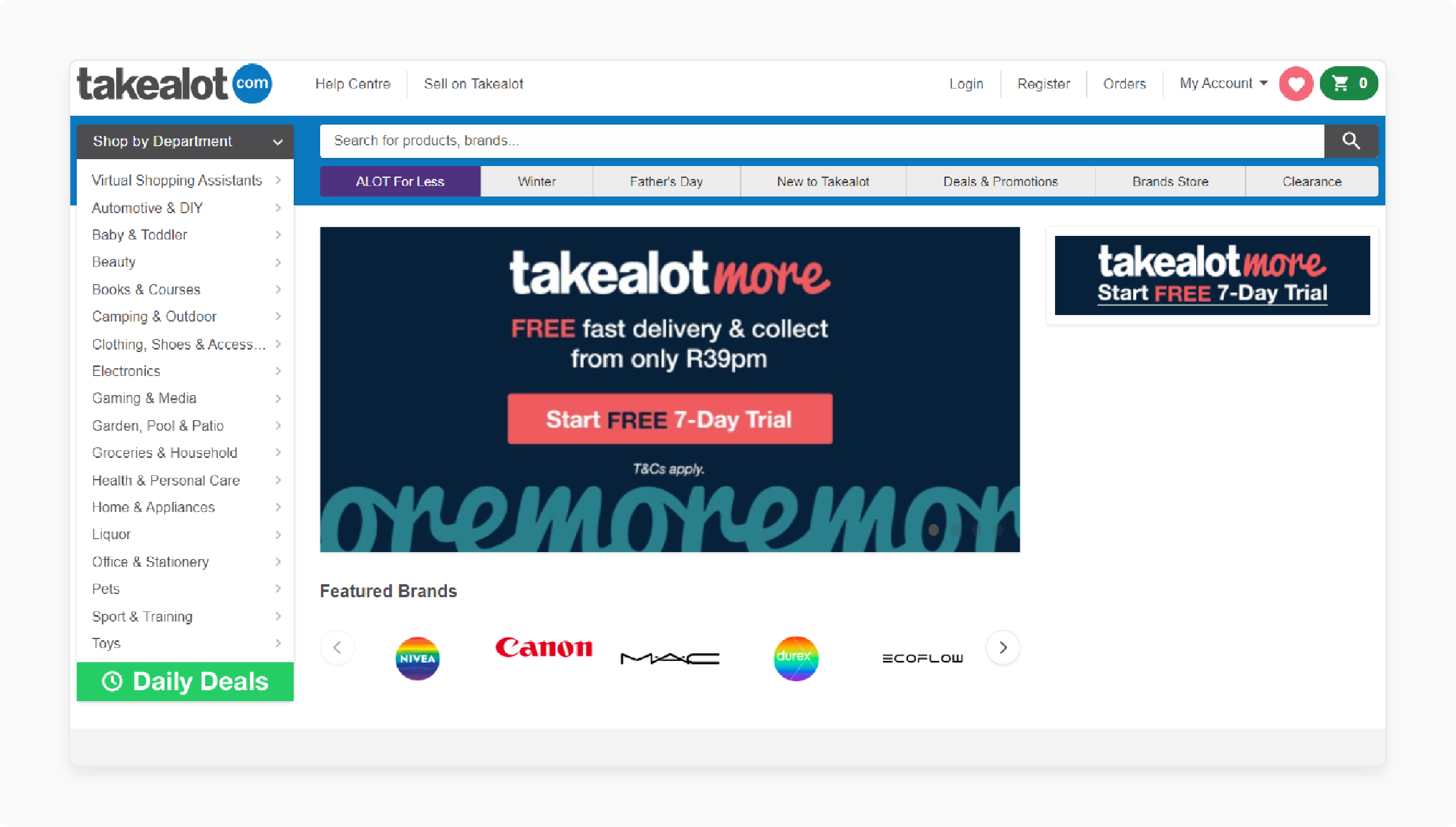 Top 3 Magento Stores in South Africa - Takealot