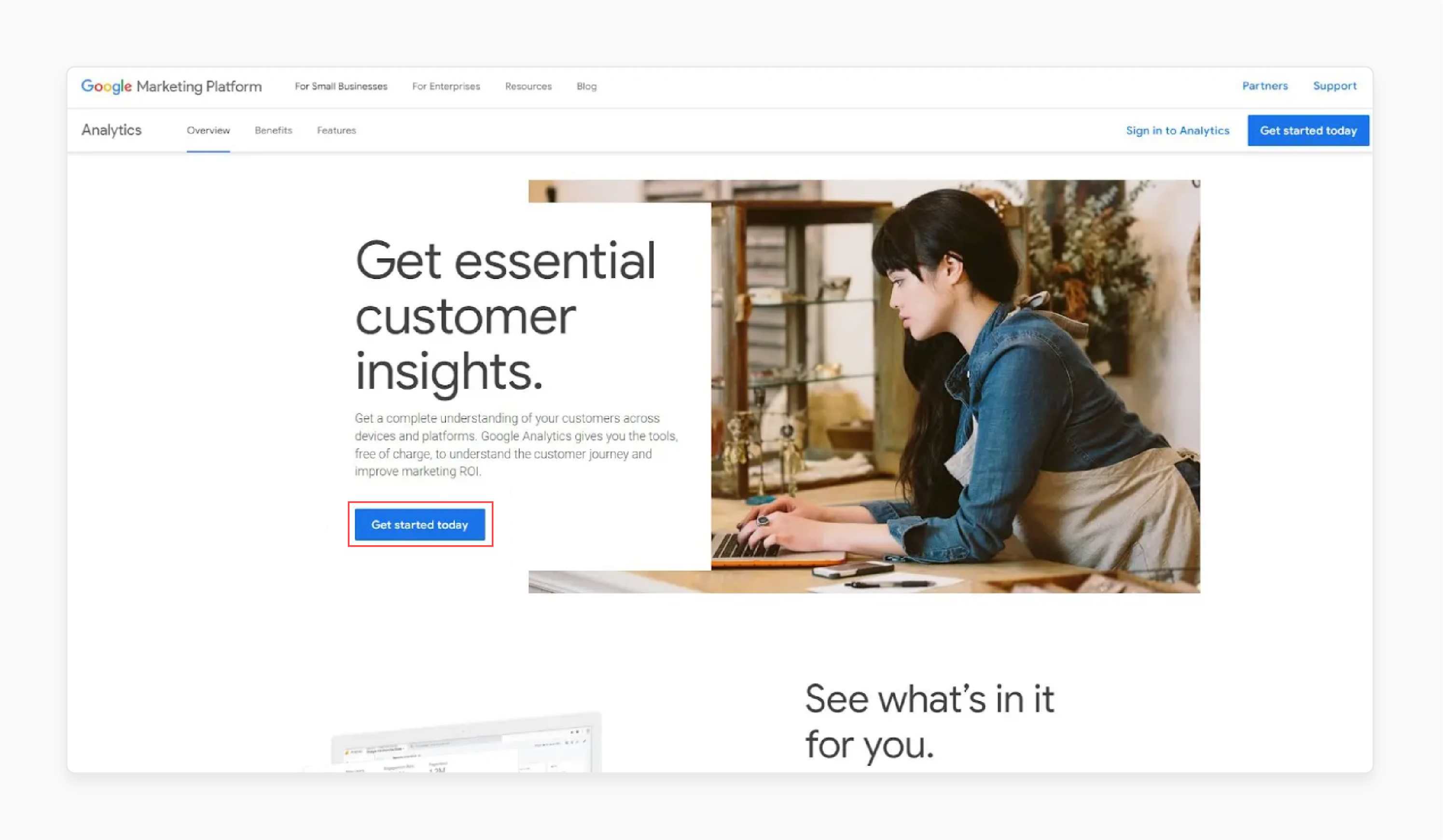 Signing Up for Google Analytics for Magento Sales Analytics