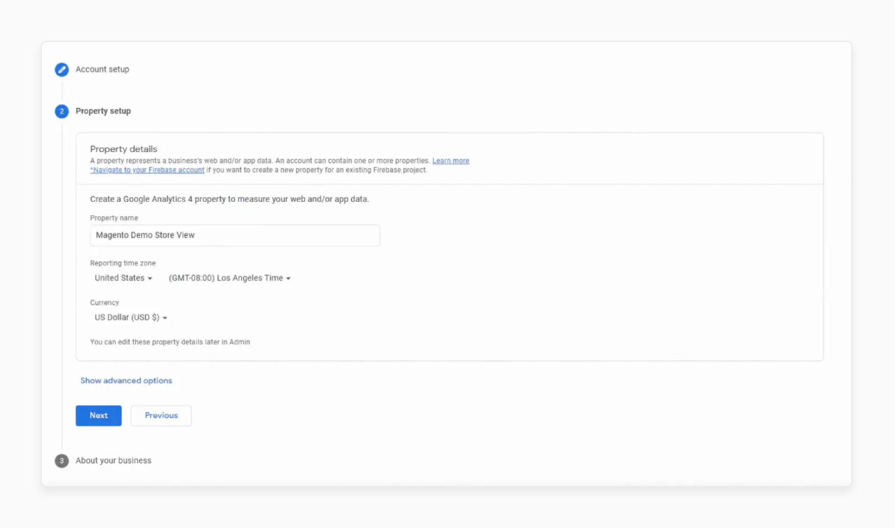 Enter Name for Magento Sales Analytics