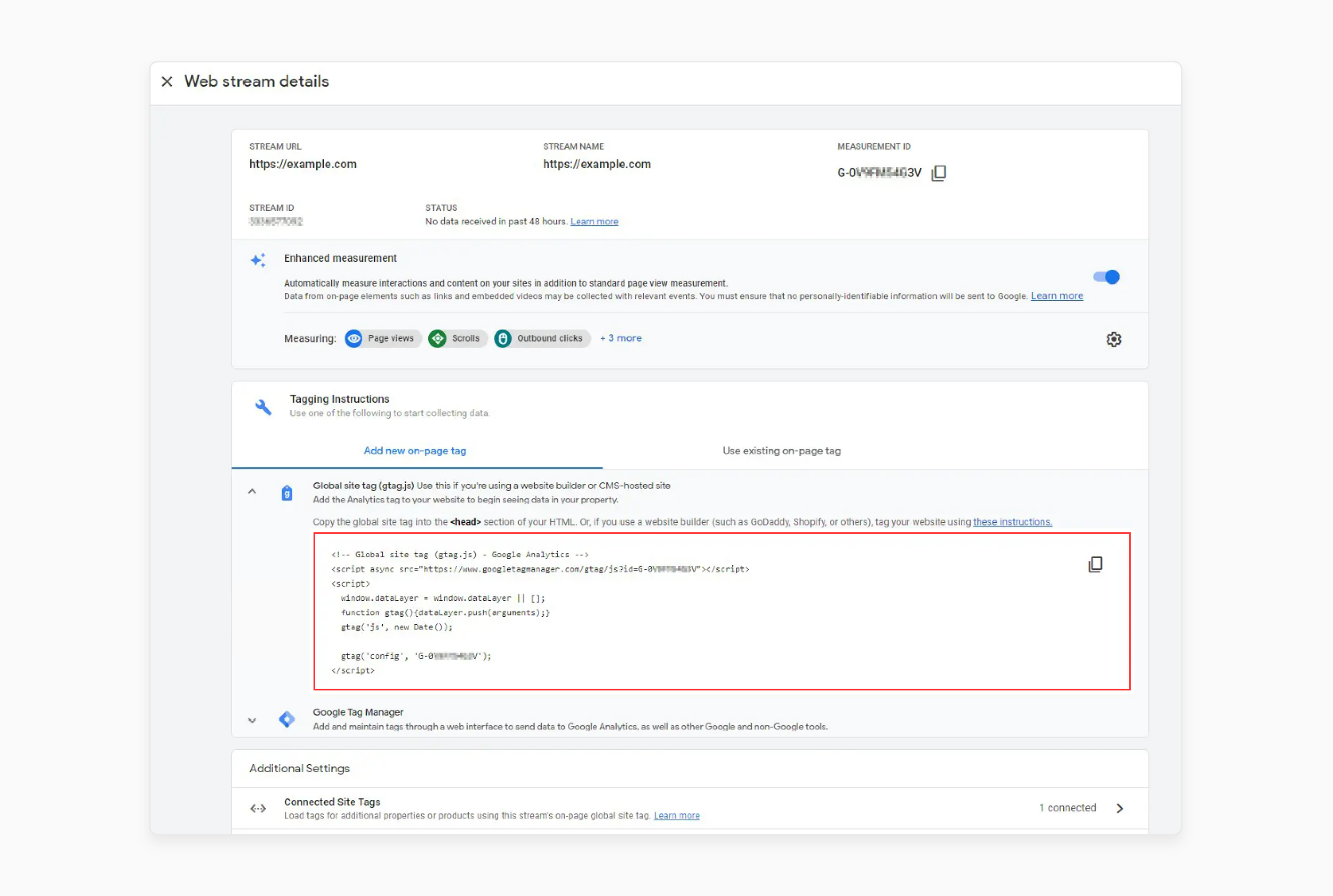 Global Site Tag in Magento Sales Analytics