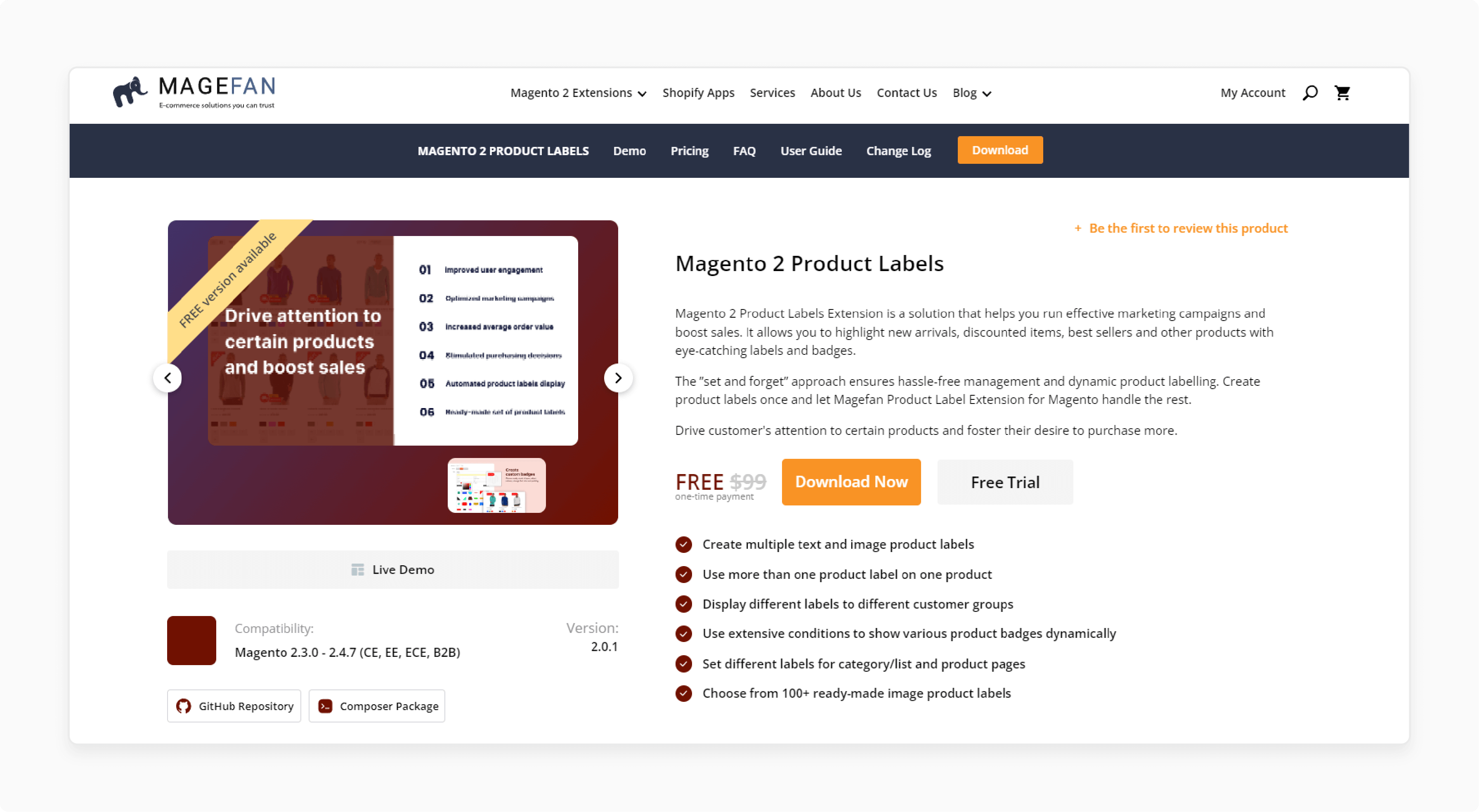Magefan Magento 2 Product Labels
