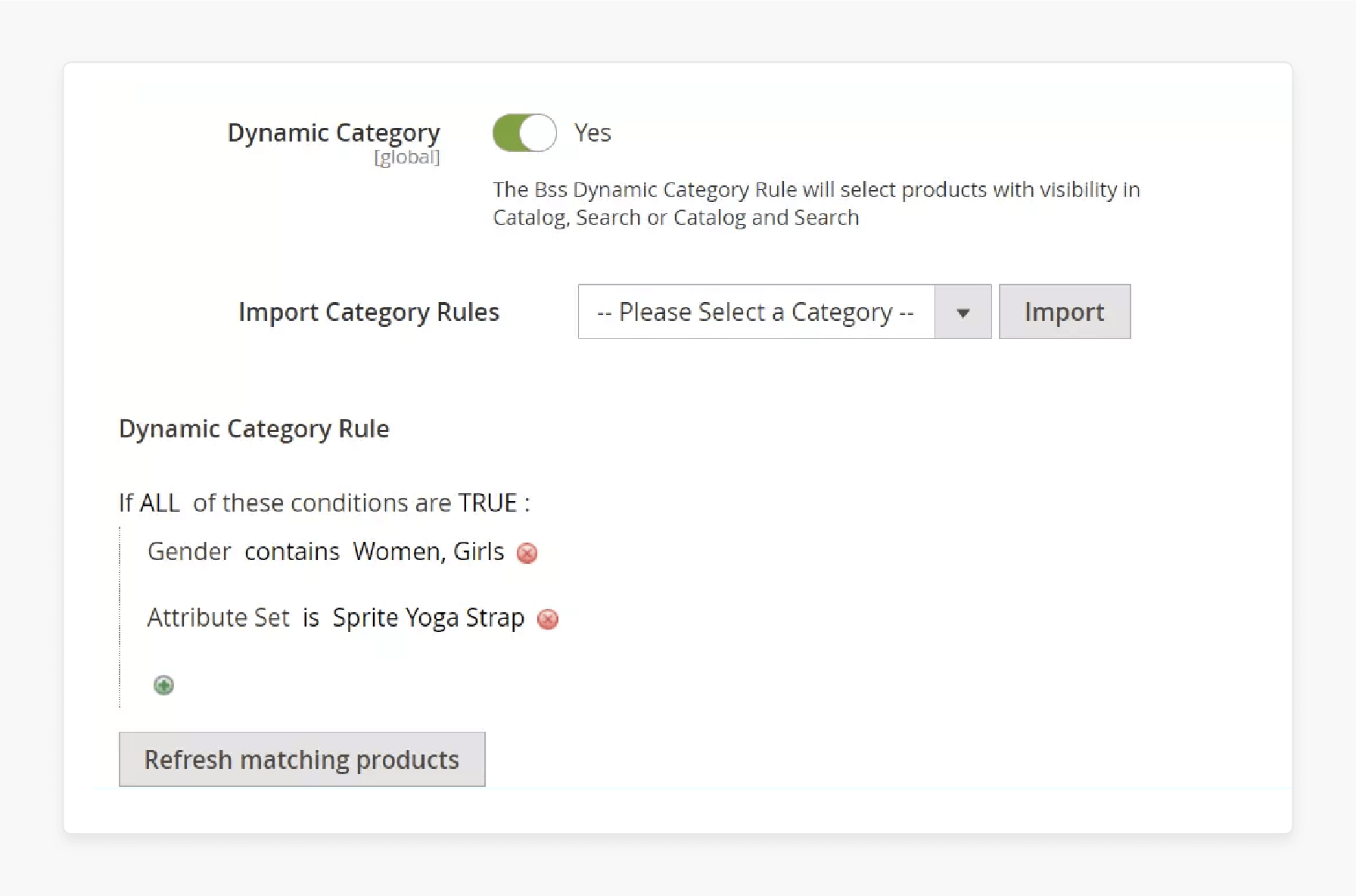 Set sorting rules for Magento categories Use conditions to sort categories