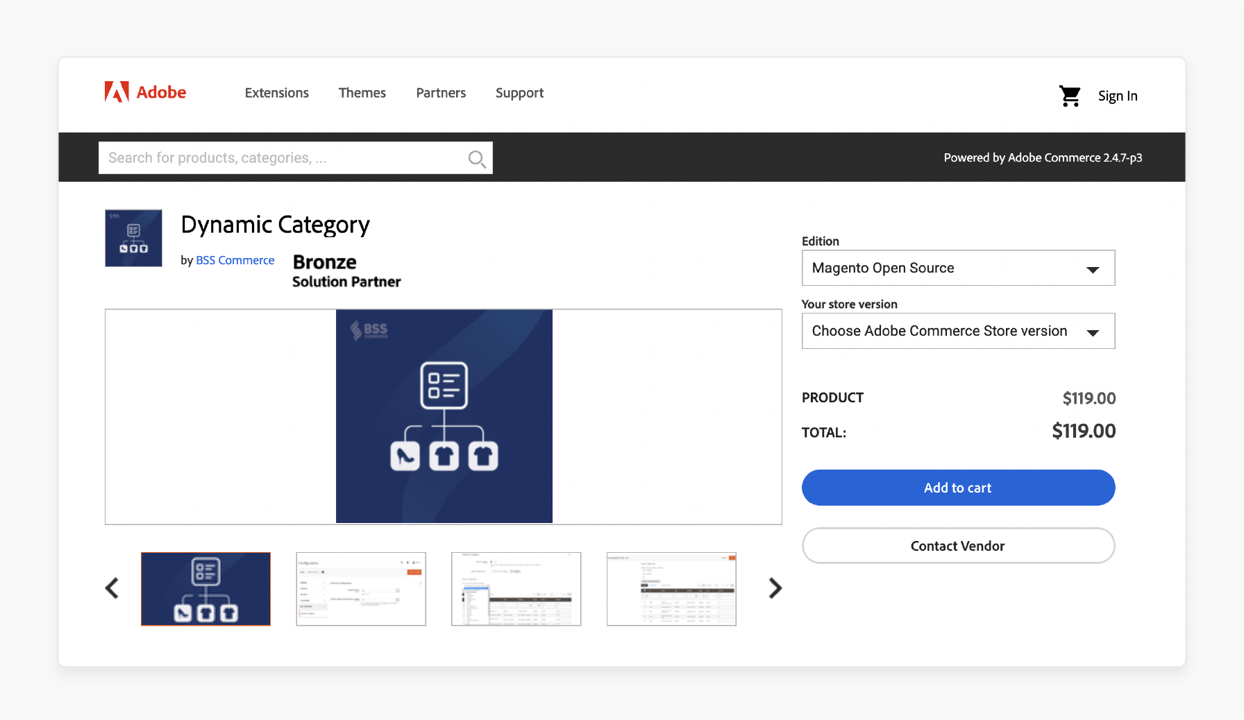 Magento add-on by BSS Commerce BSS Commerce dynamic category tool