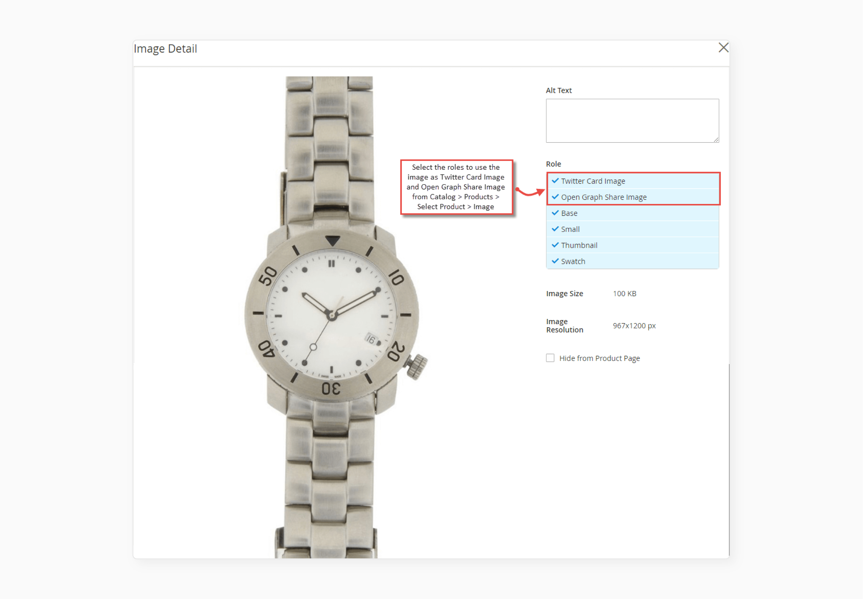 View the changes made by the Magento 2 Social meta tags extension