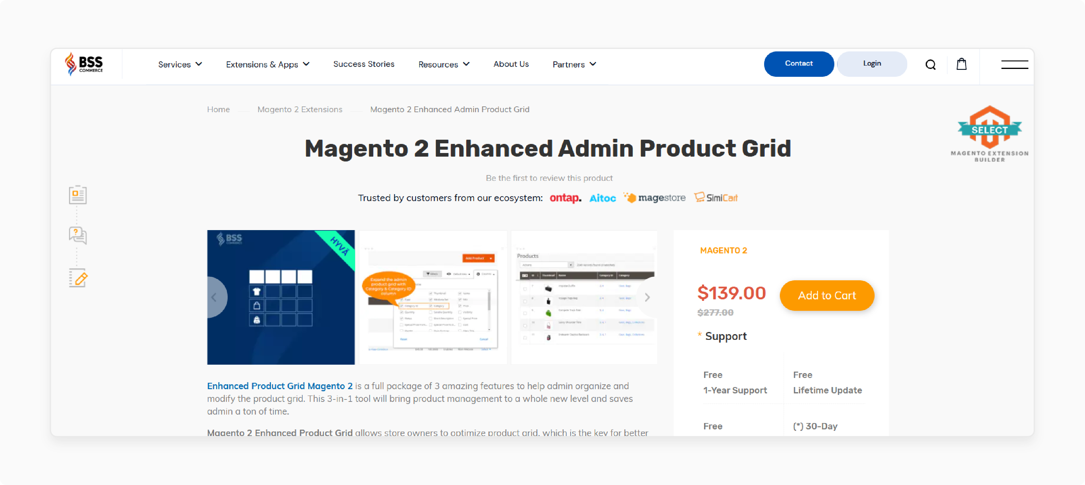 BSS grid includes bulk edits and error checks