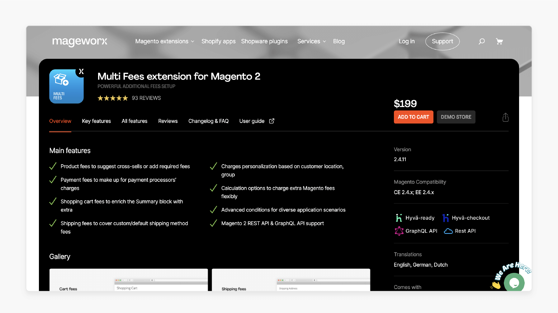 Multi Fees Extension for Magento 2 - Mageworx