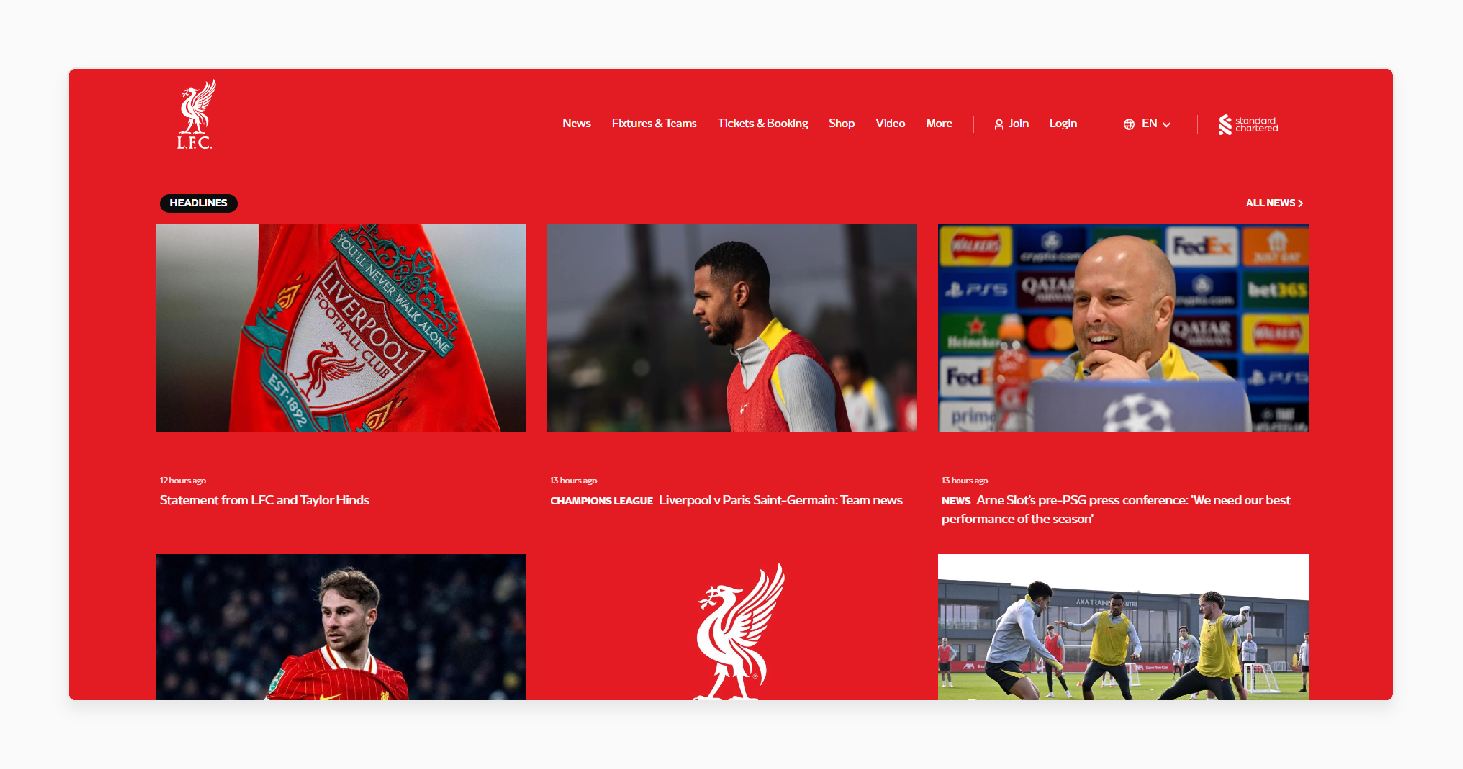 Liverpool FC in Magento Clients List