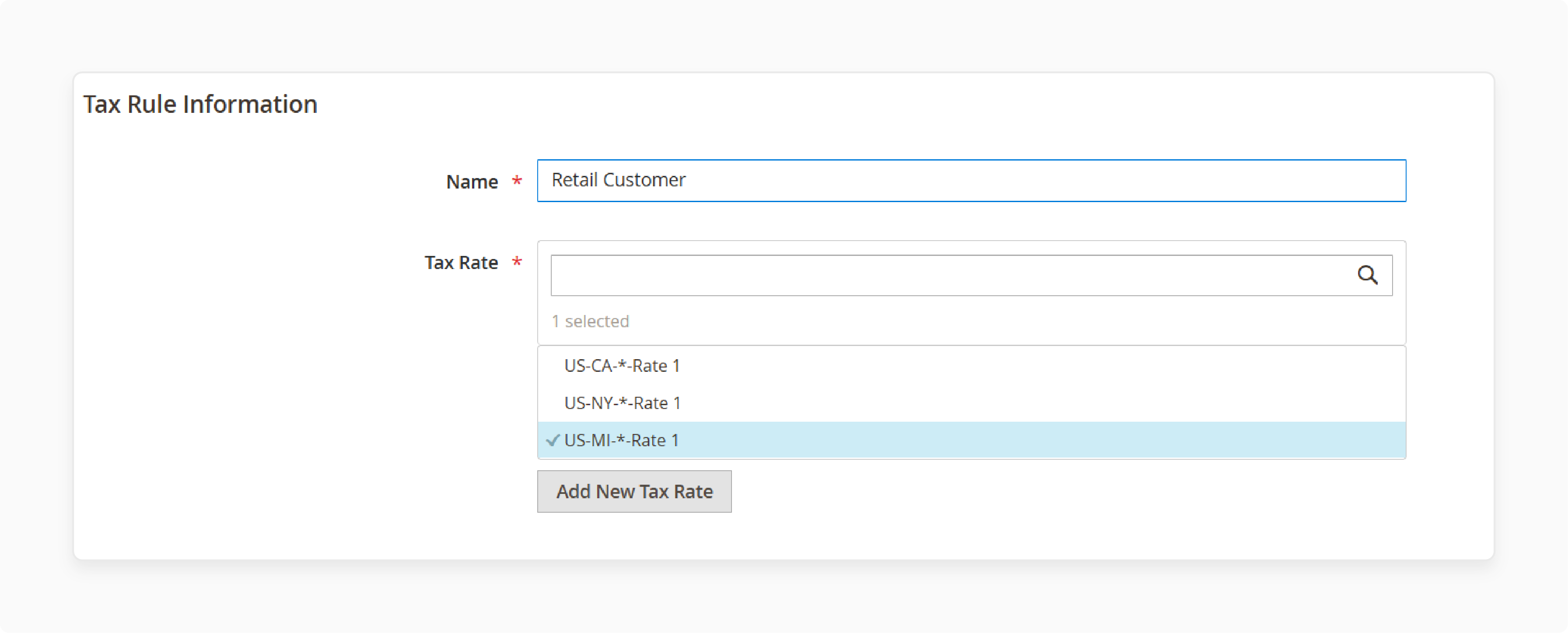 Magento Get Tax Class Configuration