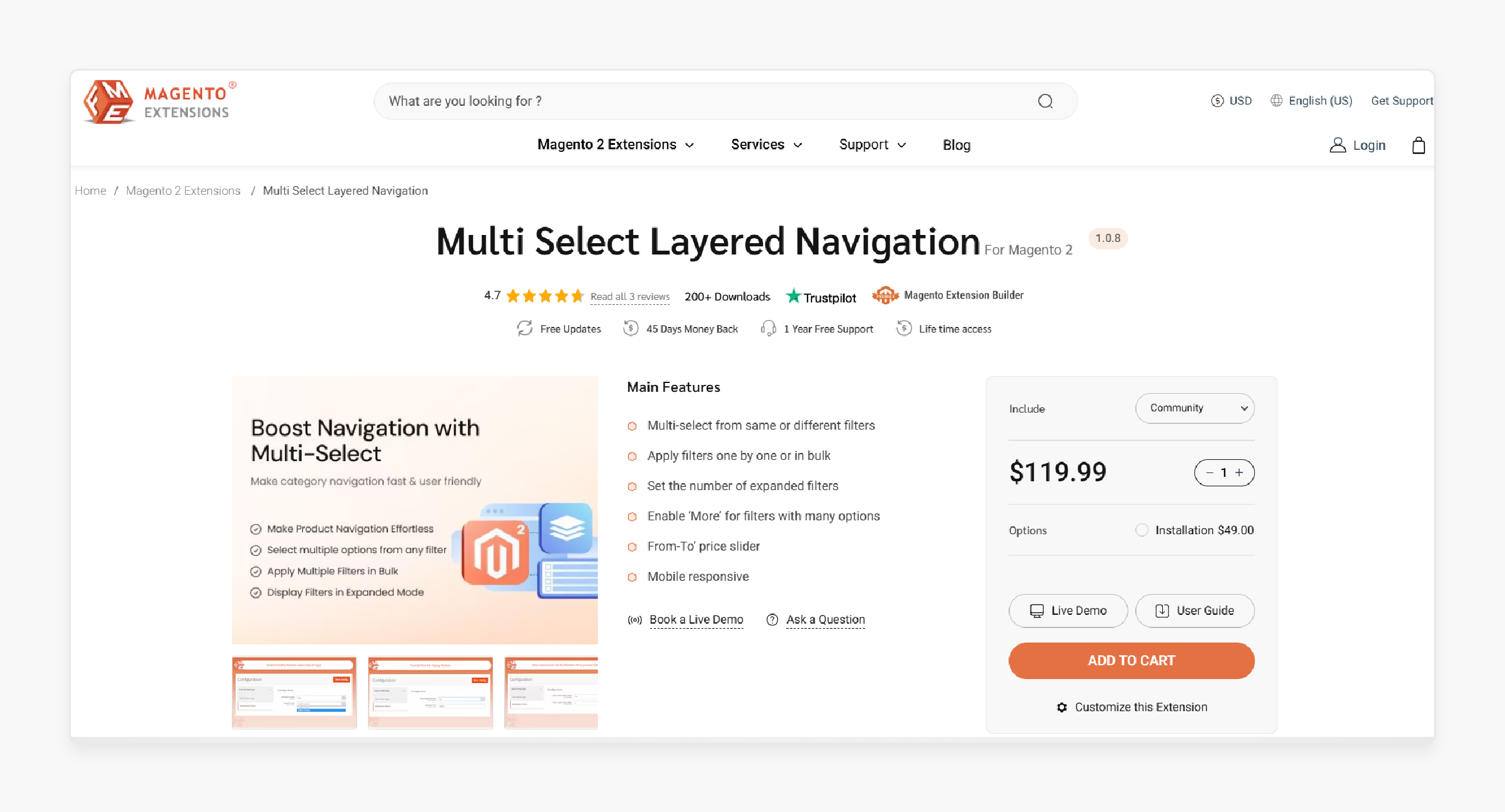 magento 2 layered navigation extension with multi-filter options by fmeextensions