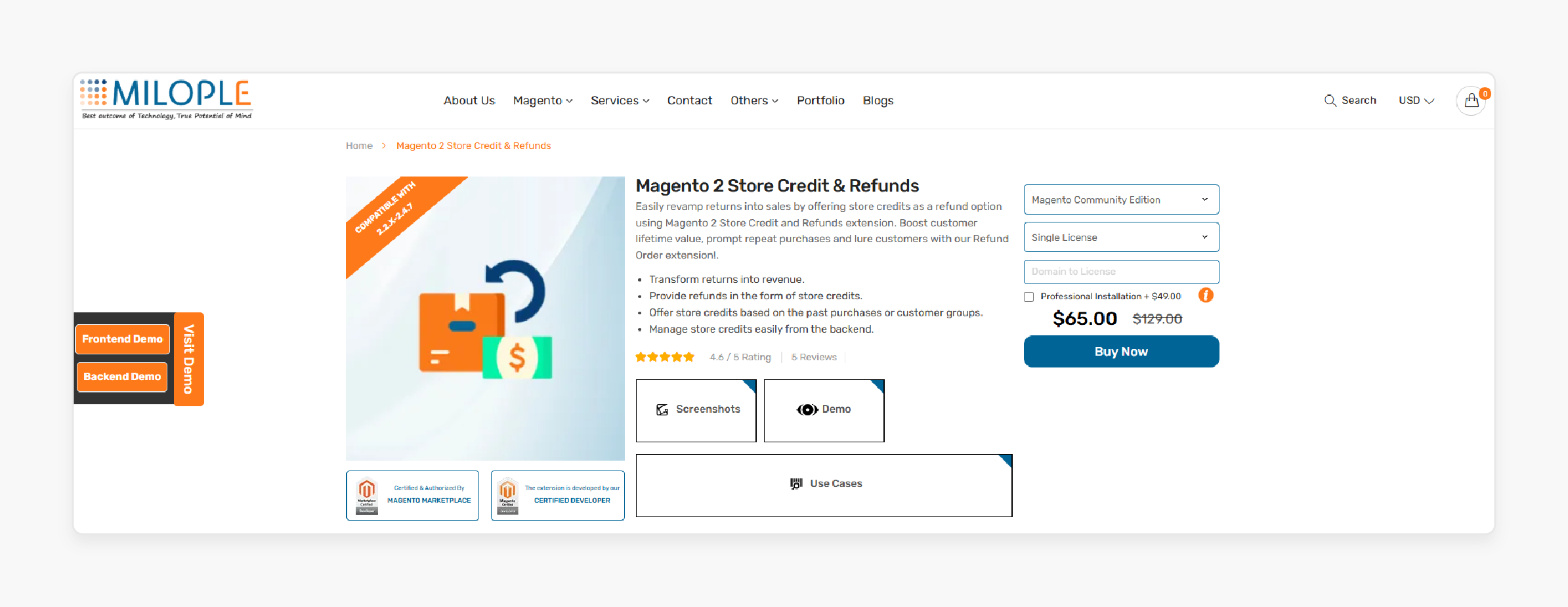 Milople Magento 2 Store Credit &amp; Refunds