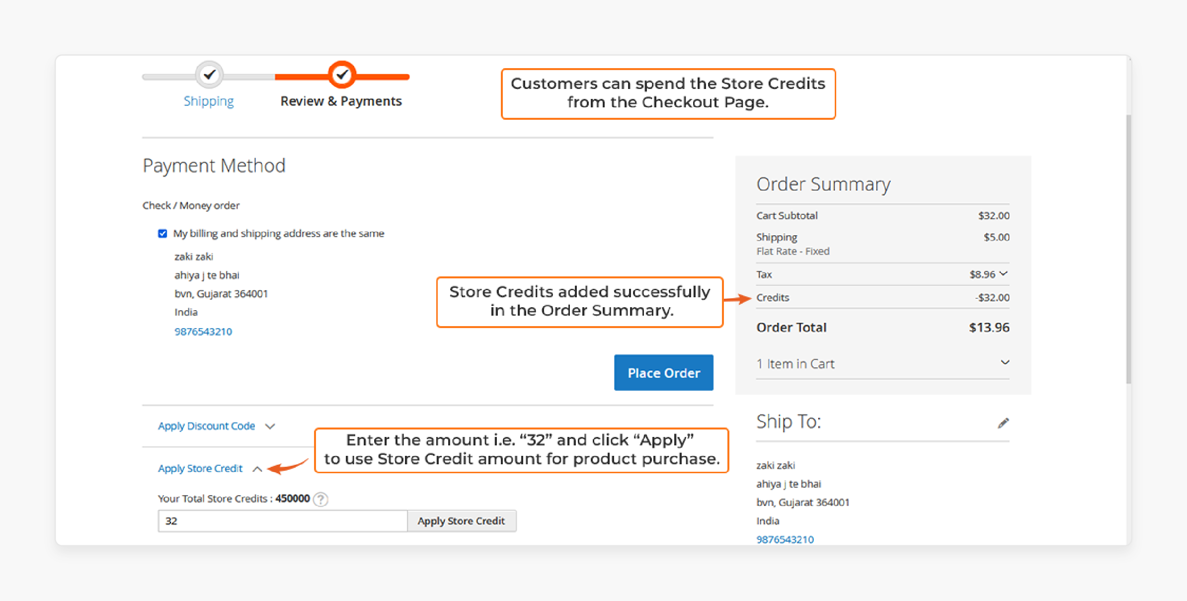 Meaning Of Magento 2 Store Credit Payment Method