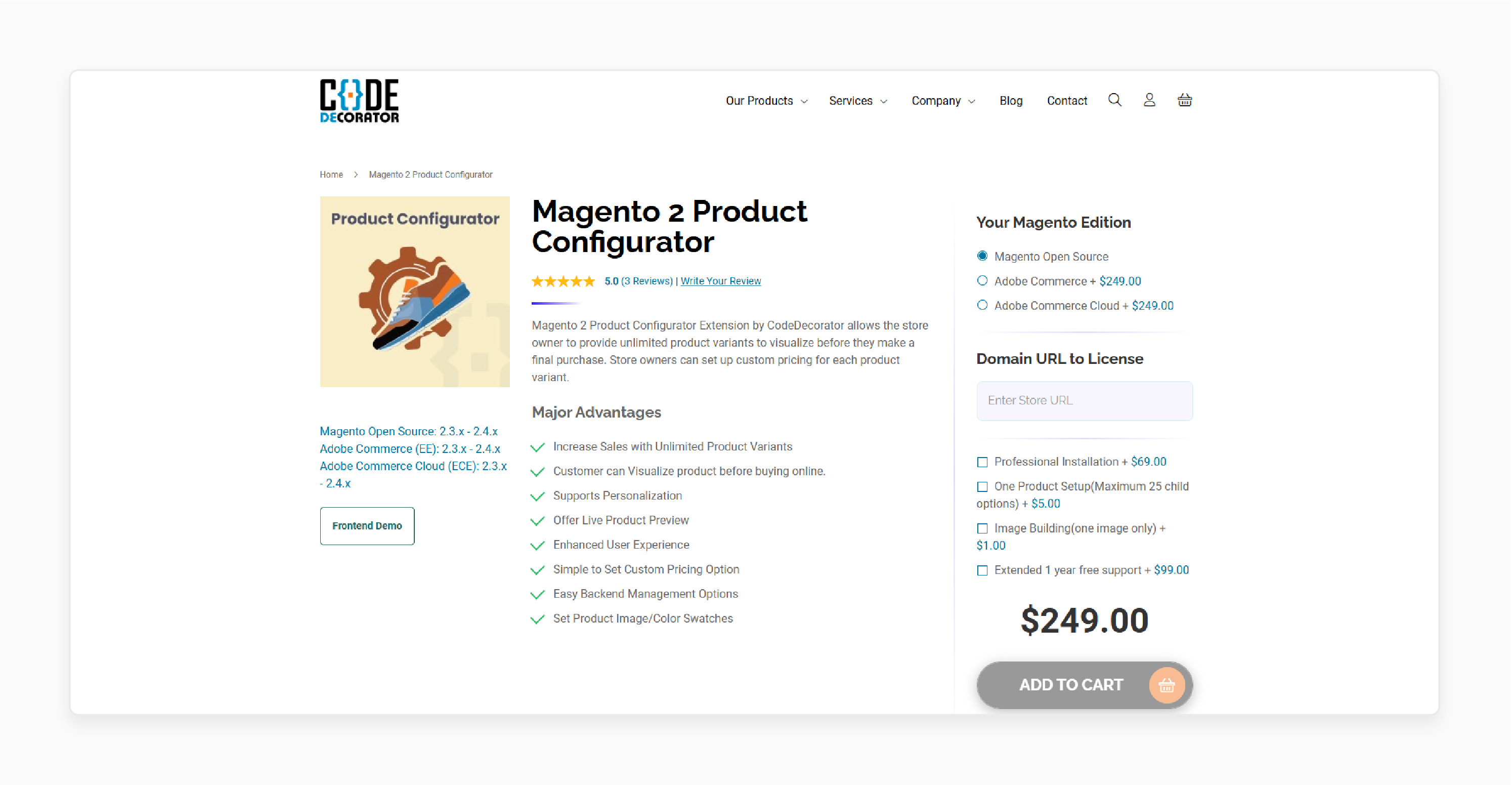Code Decorator Magento 2 Product Configurator