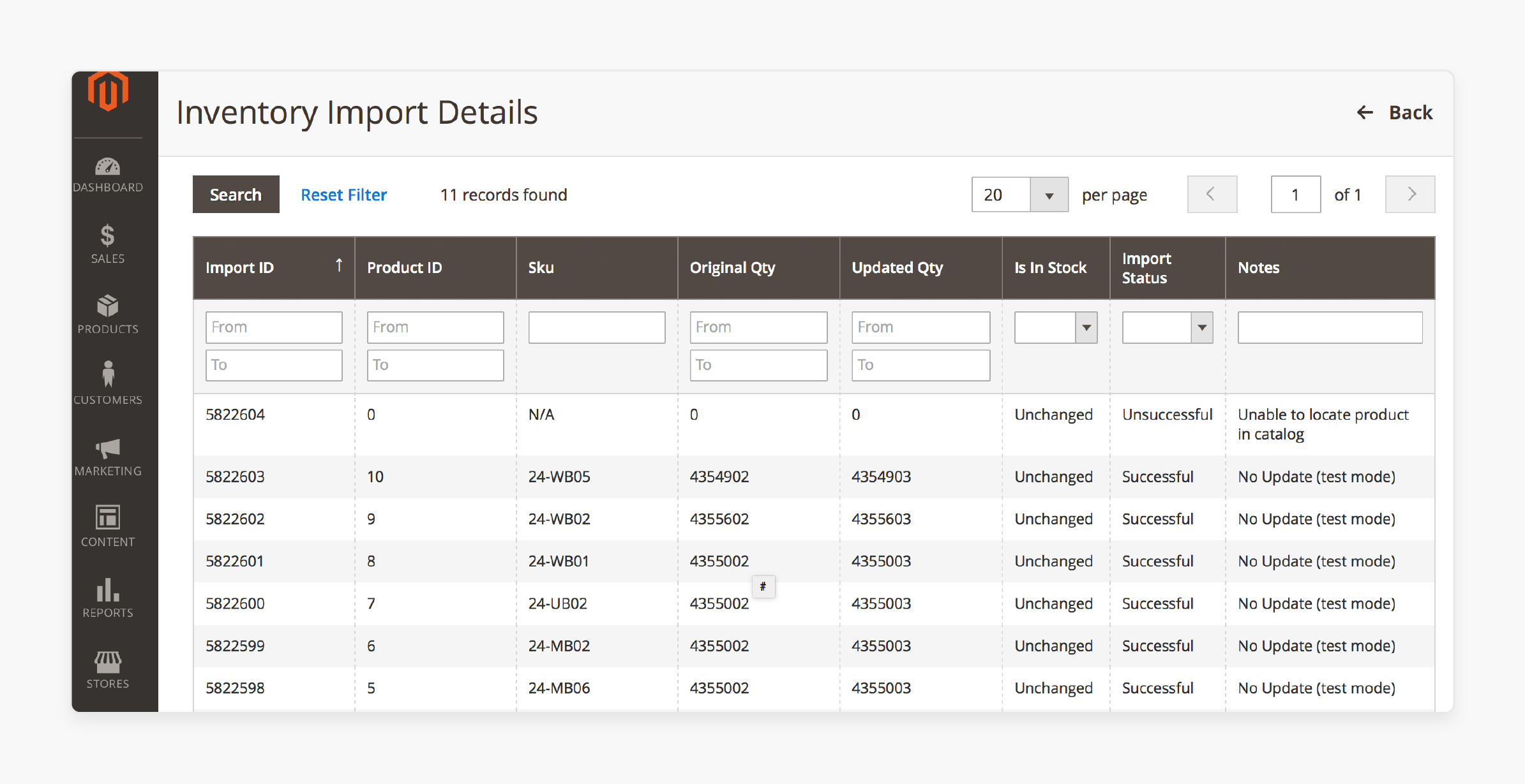 Tracking Final Sync Results for Inventory Sync in Magento 2