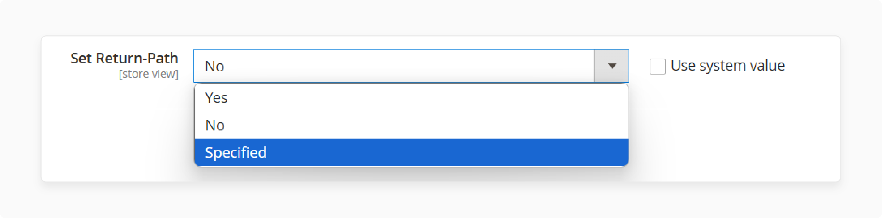 Set Return Path While Configuring Email Settings in Magento 2