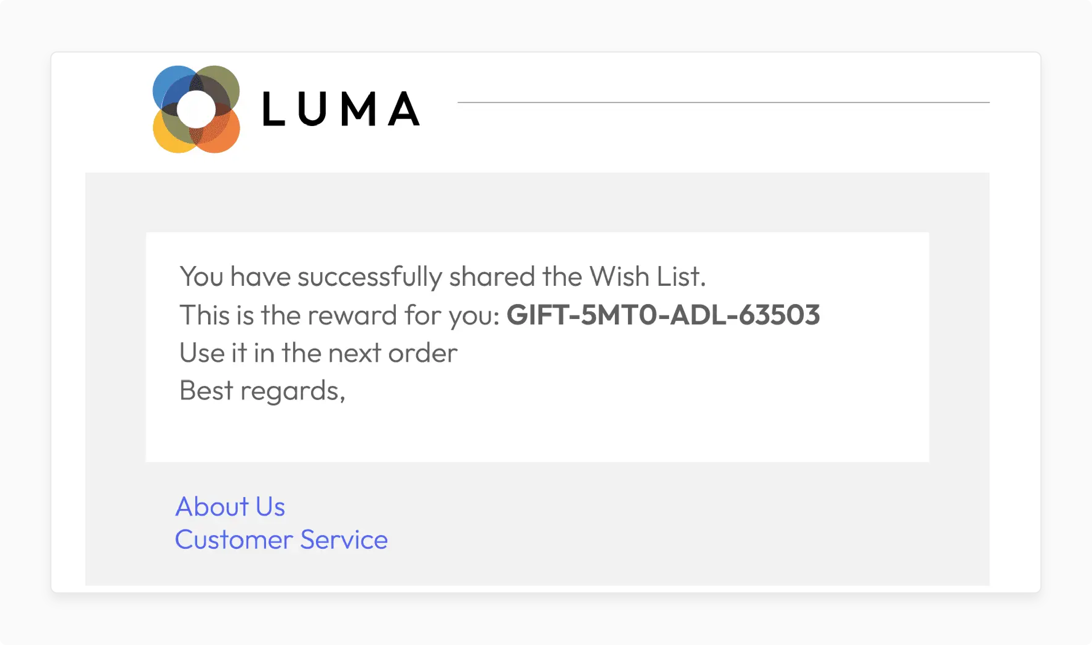 Loyalty rewards for using Magento 2 Share Wishlist