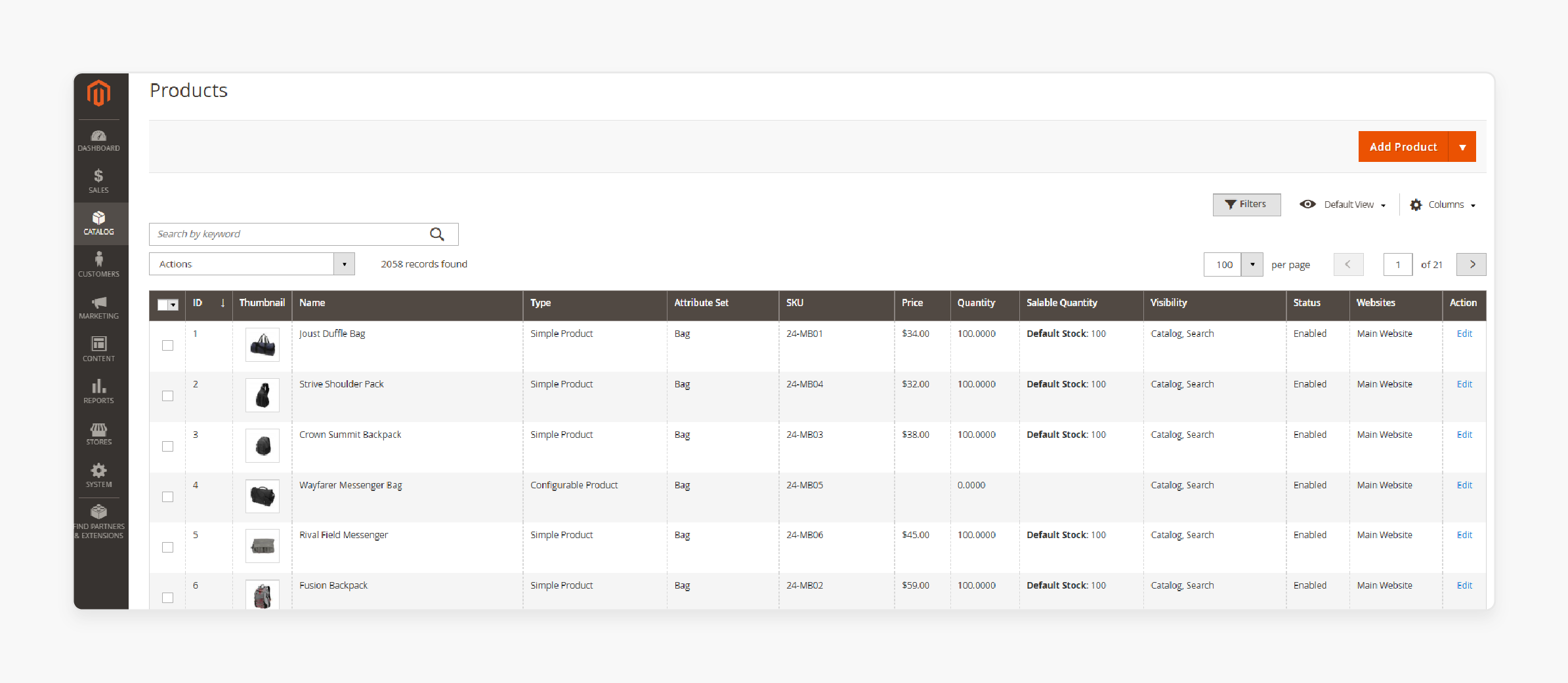 Product and Catalog Management