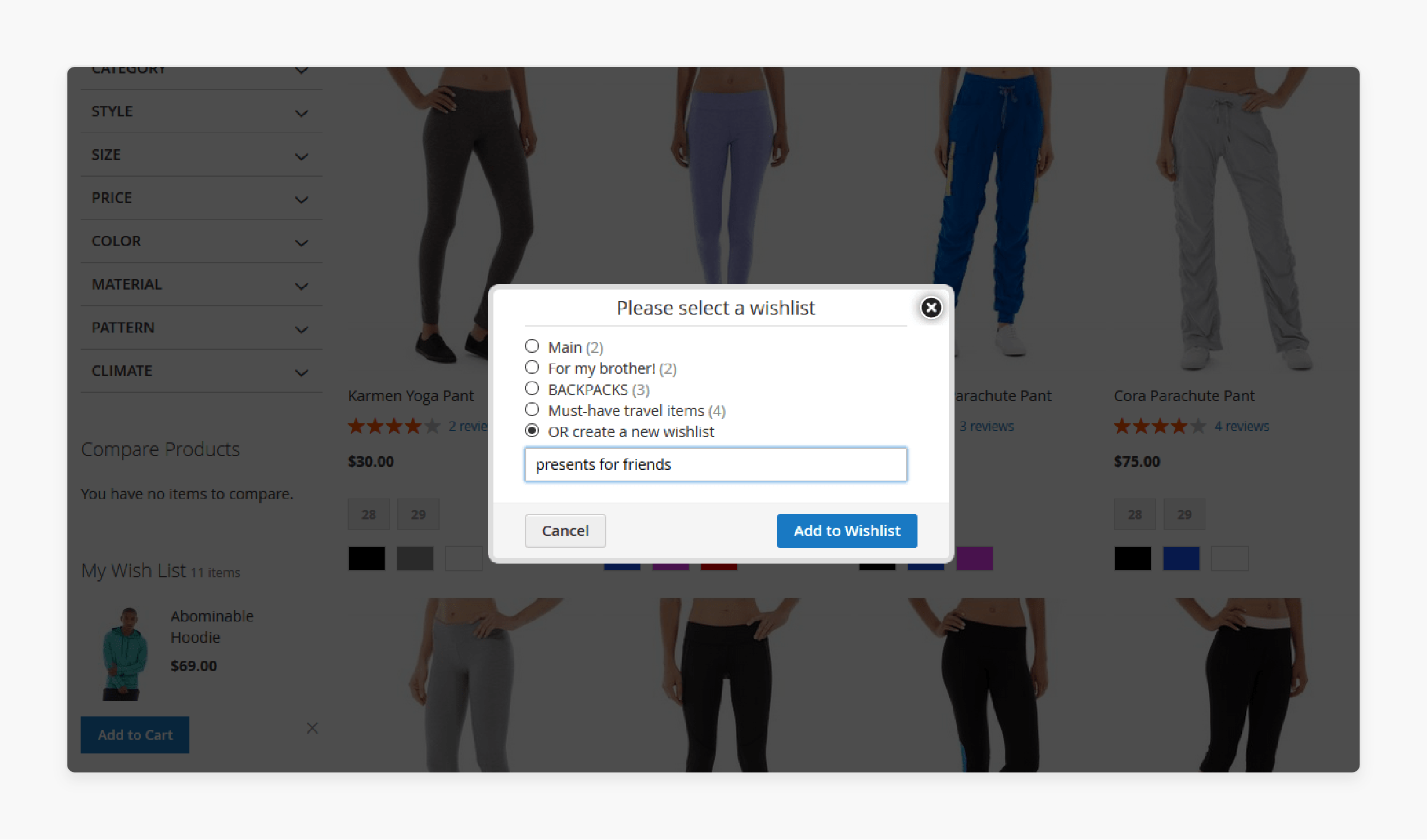 Block and Template Updates of Magento 2 Multiple Wishlist