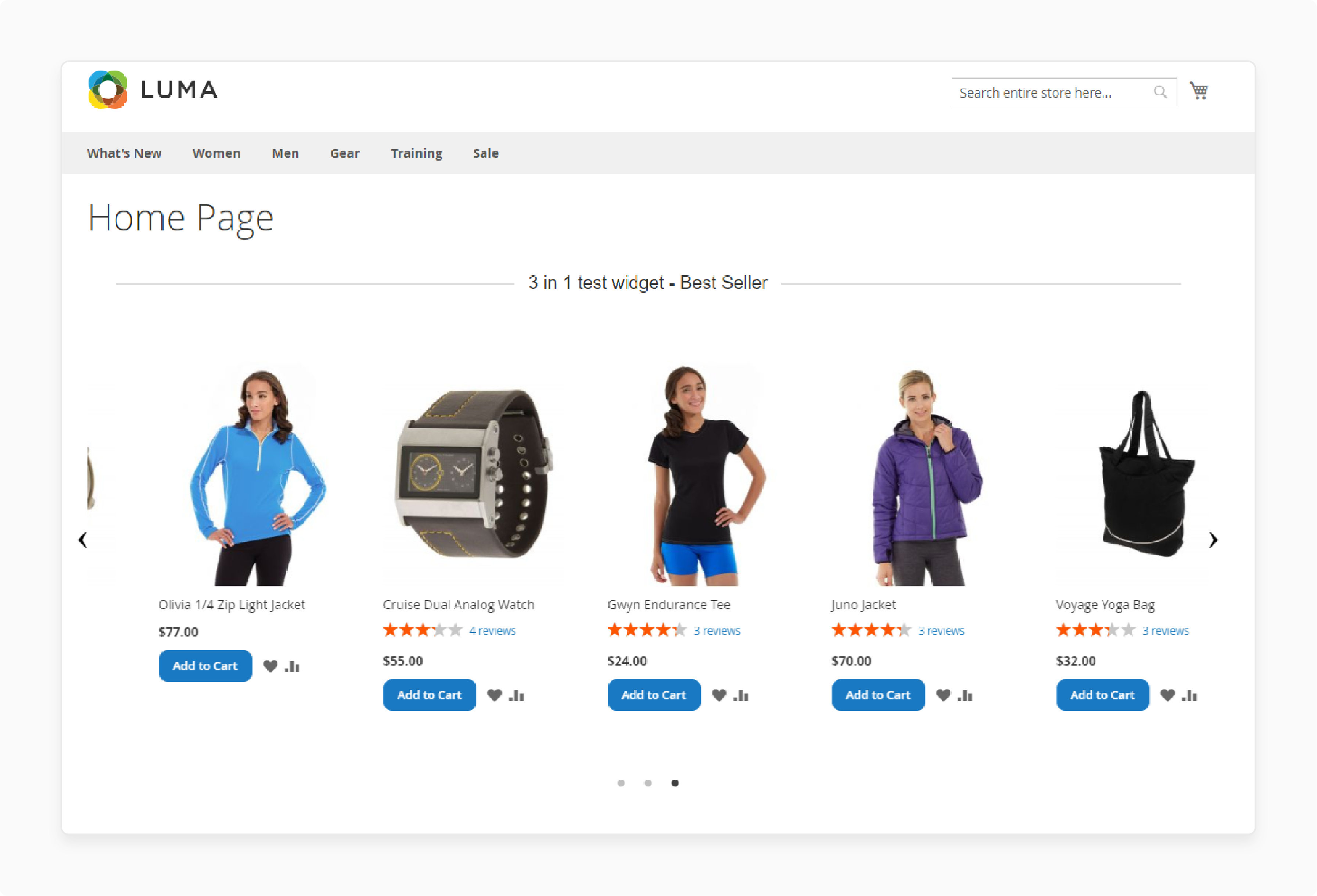 Description of Magento 2 Slider Widget