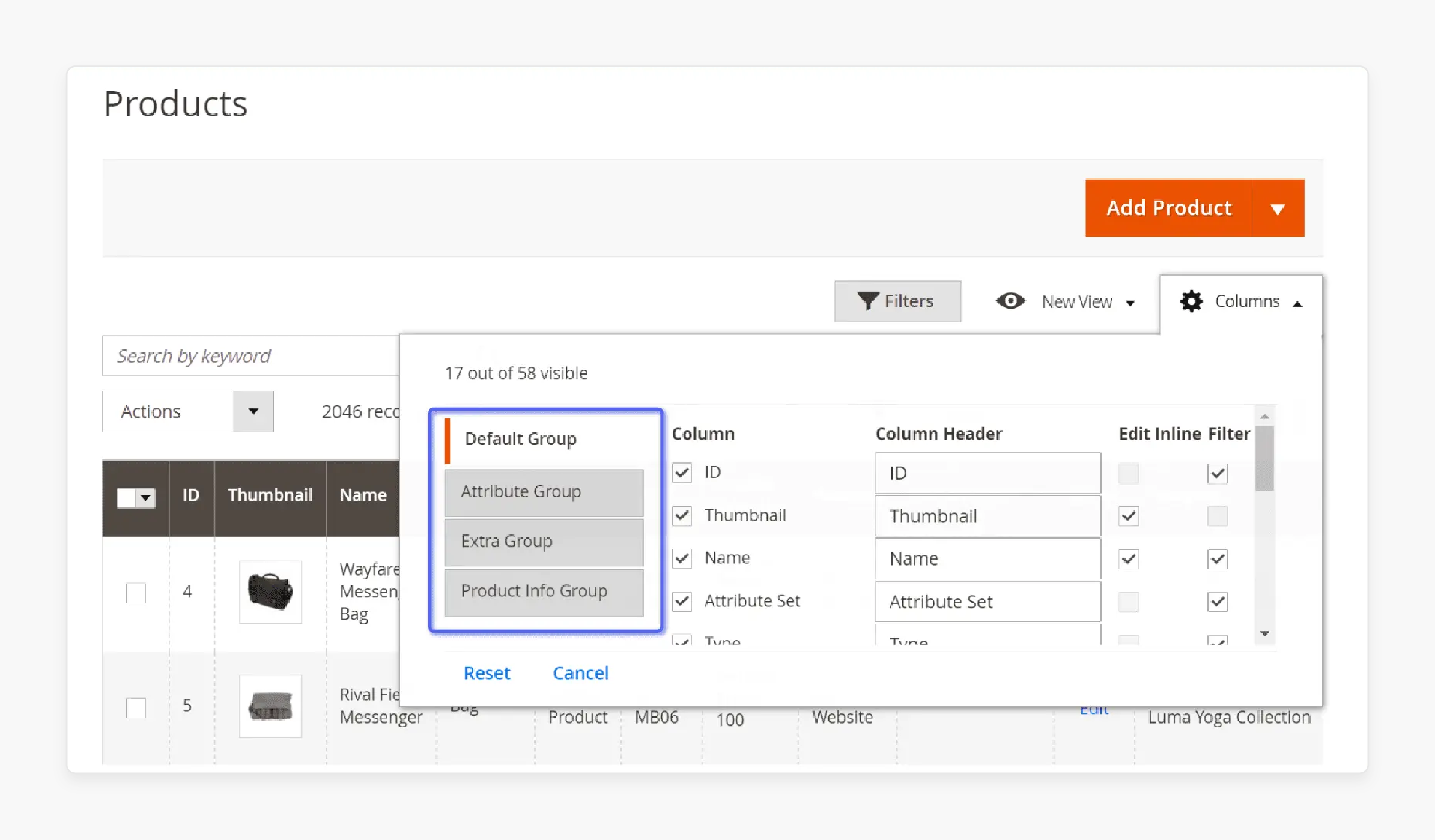 introduction to the Magento 2 Enhanced Product Grid
