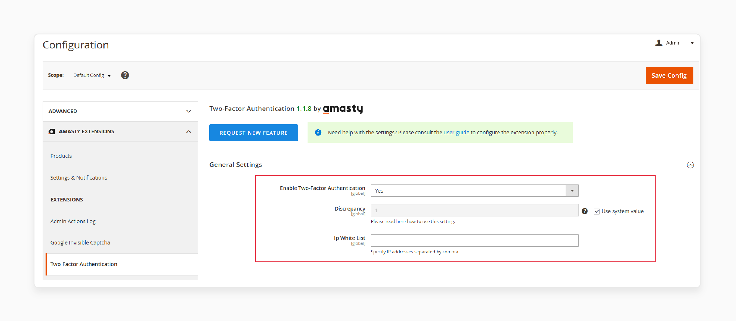 Configure Two-Factor Authentication for Magento 2 Security Suite Extension