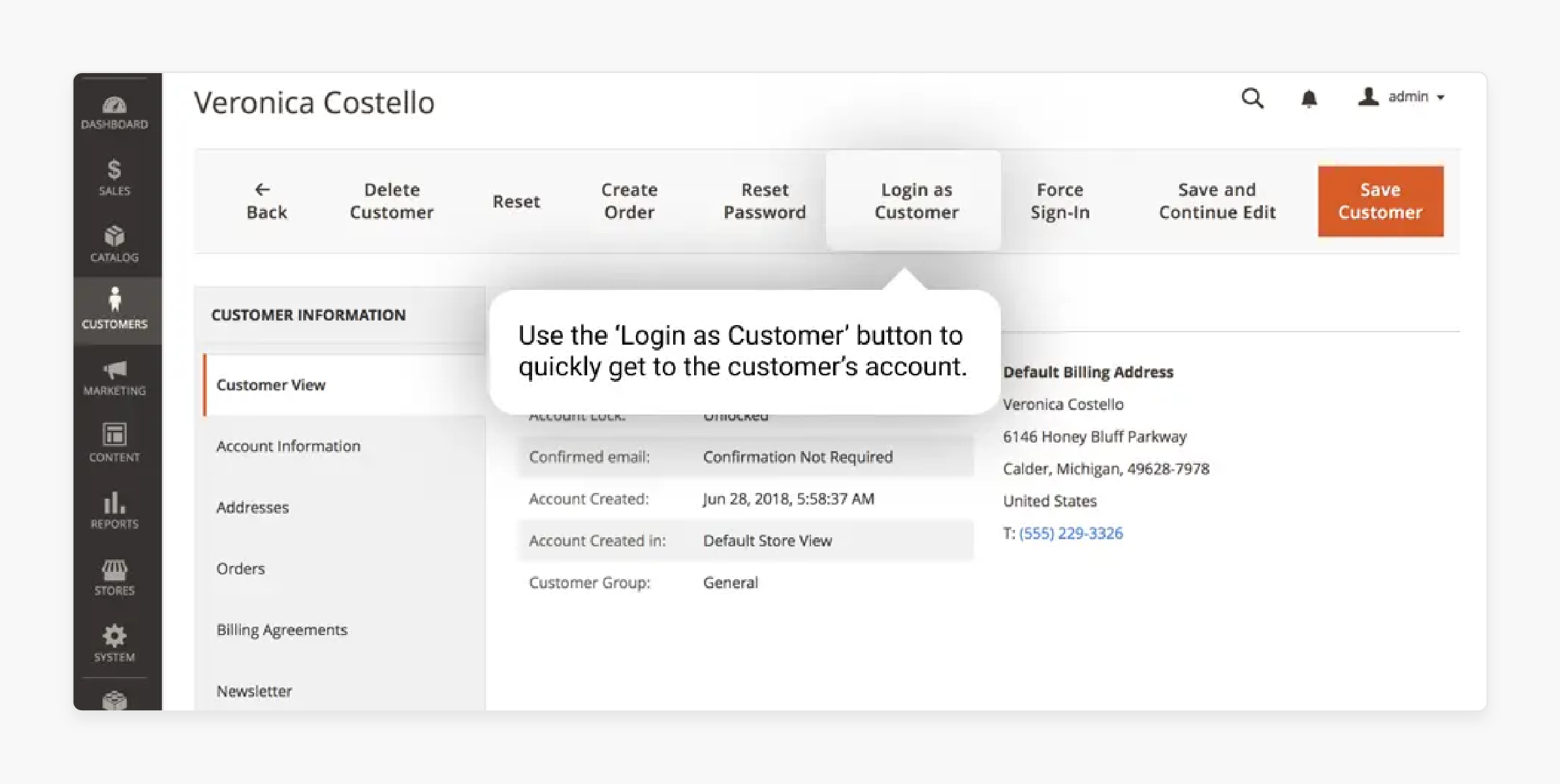 What is the Magento 2 Login as Customer Feature