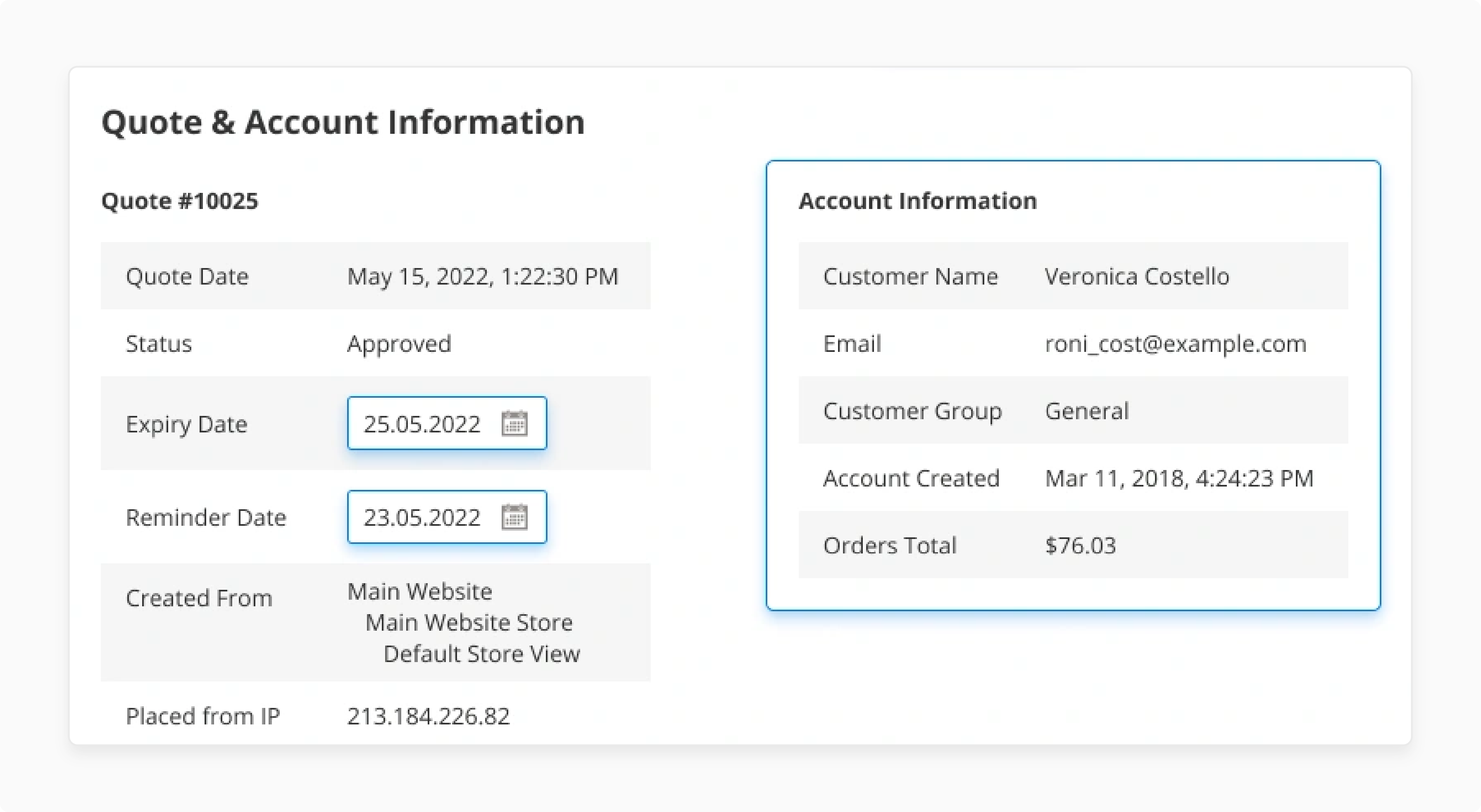 Enhanced Quote Workflow for Merchants