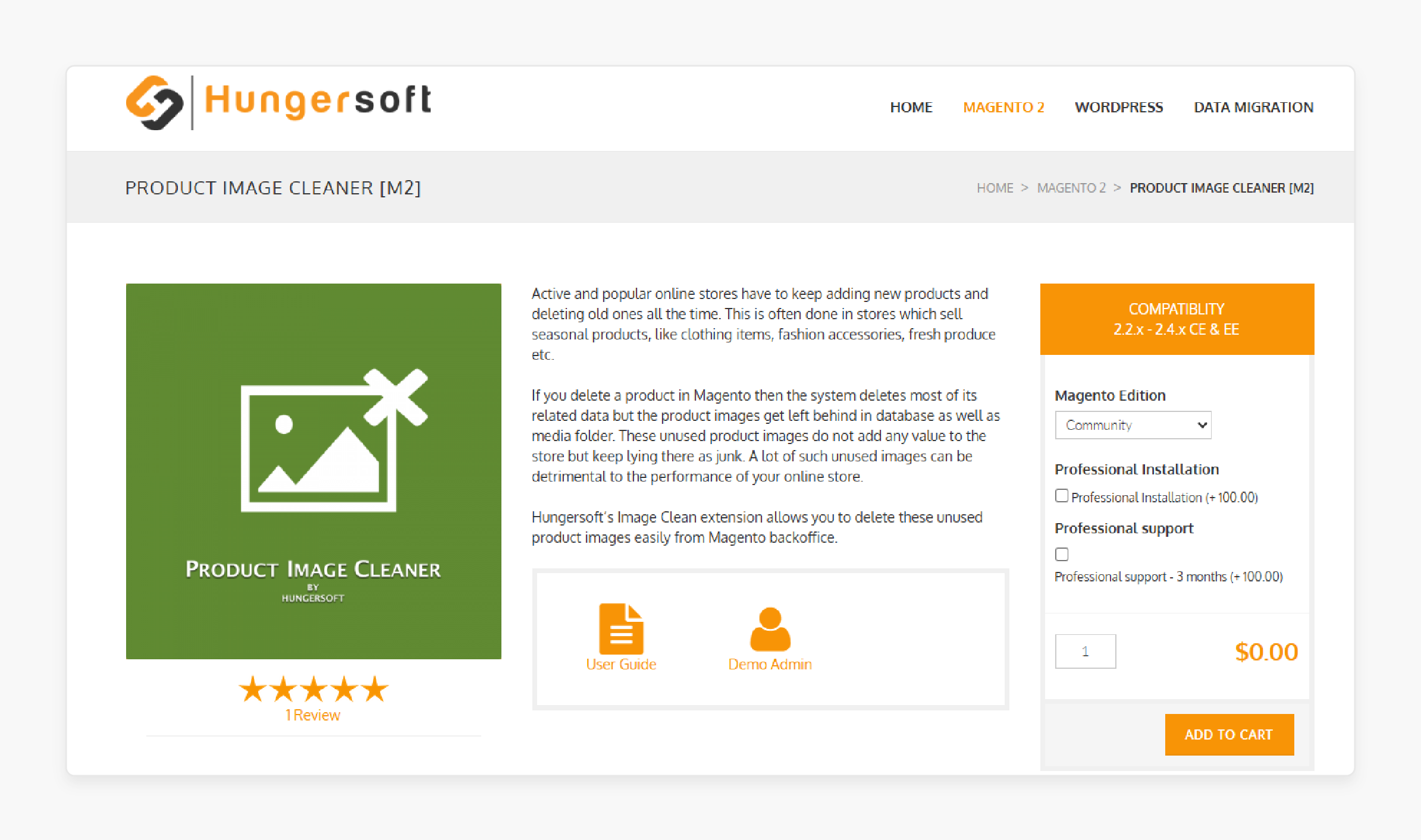 HungerSoft Magento 2 Clean Unused Images