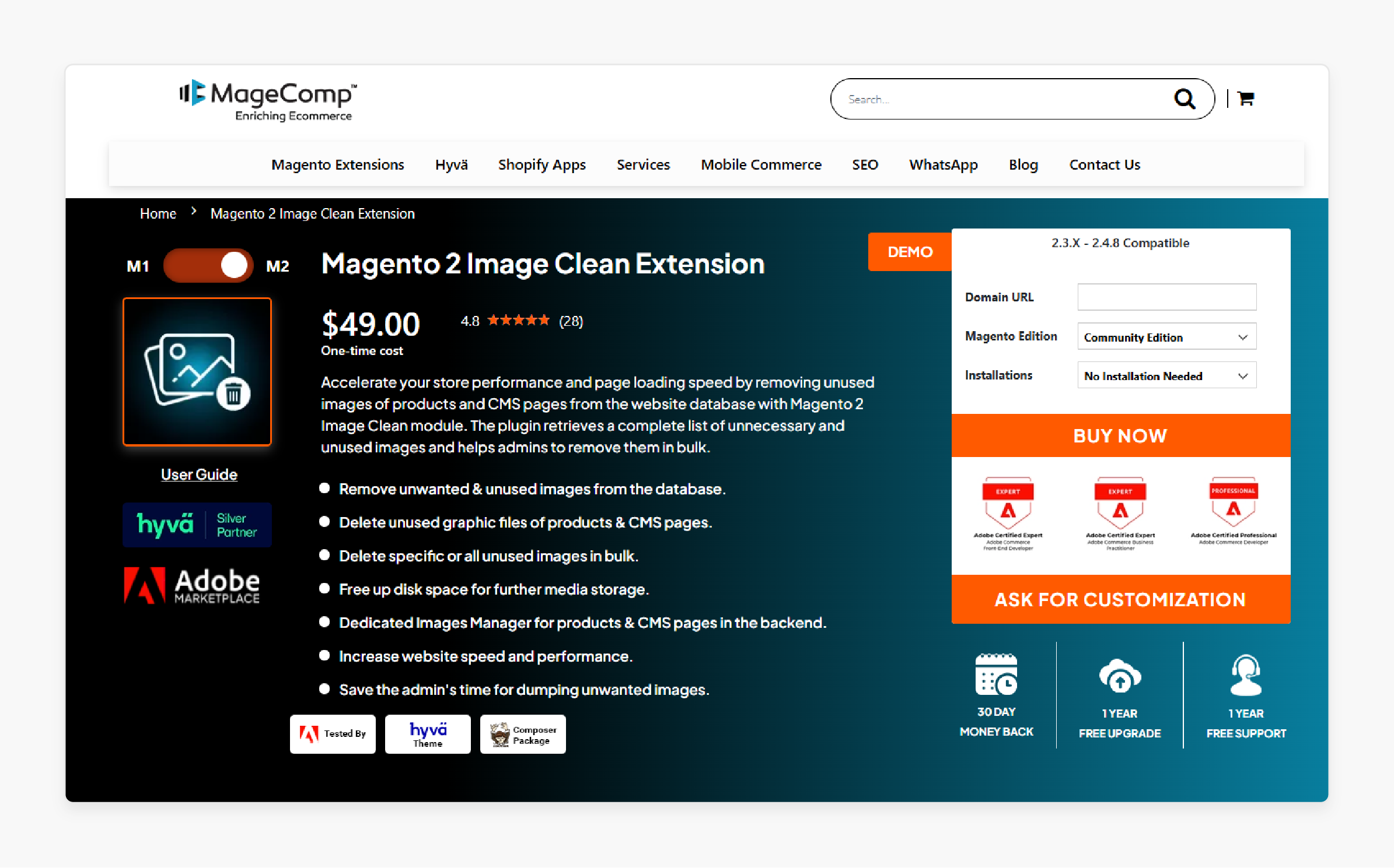 MageComp Magento 2 Clean Unused Images