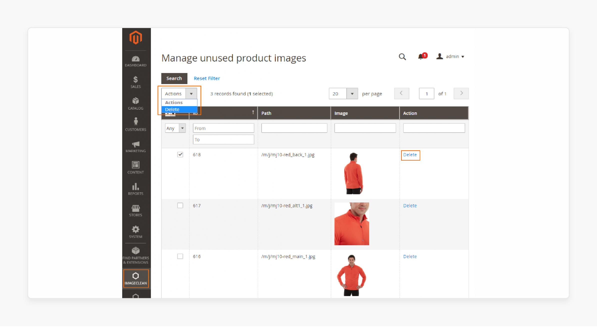 What are Magento 2 Clean Unused Images Extension