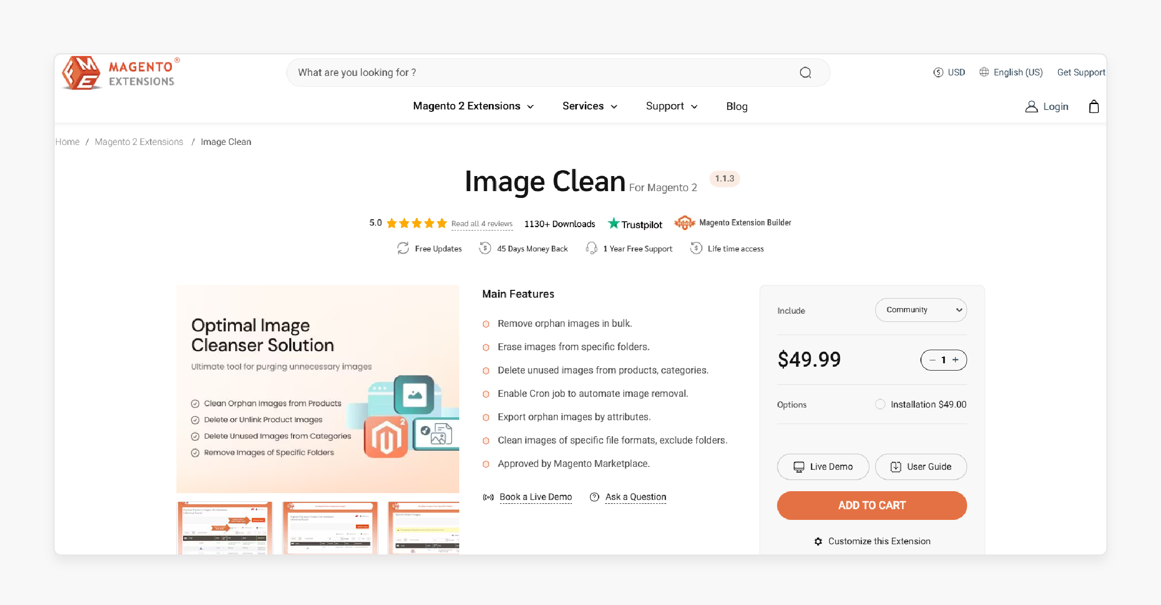 FME Magento 2 Clean Unused Images Extension