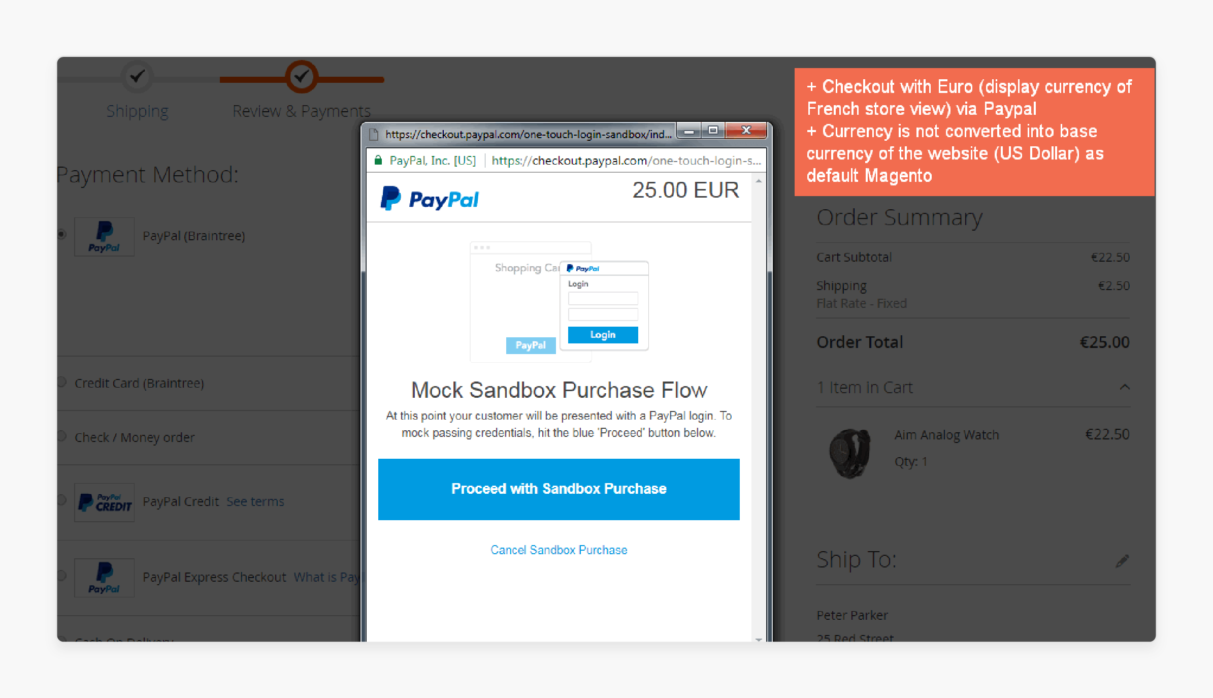 Magento 2 Checkout with Display Currency Payment Gateway Setup