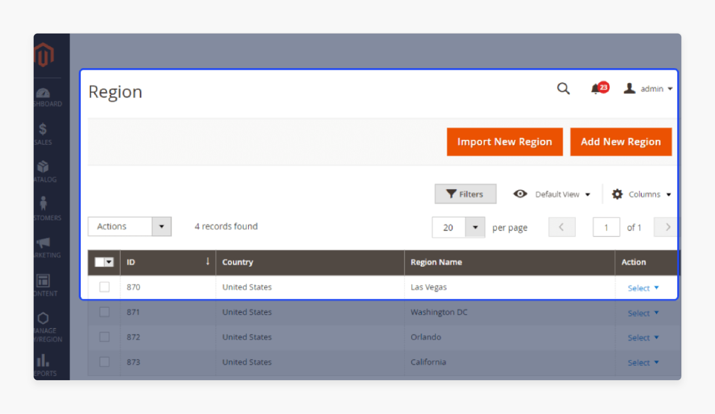 Magento 2 City and Region Manager with City &amp; Region Mapping