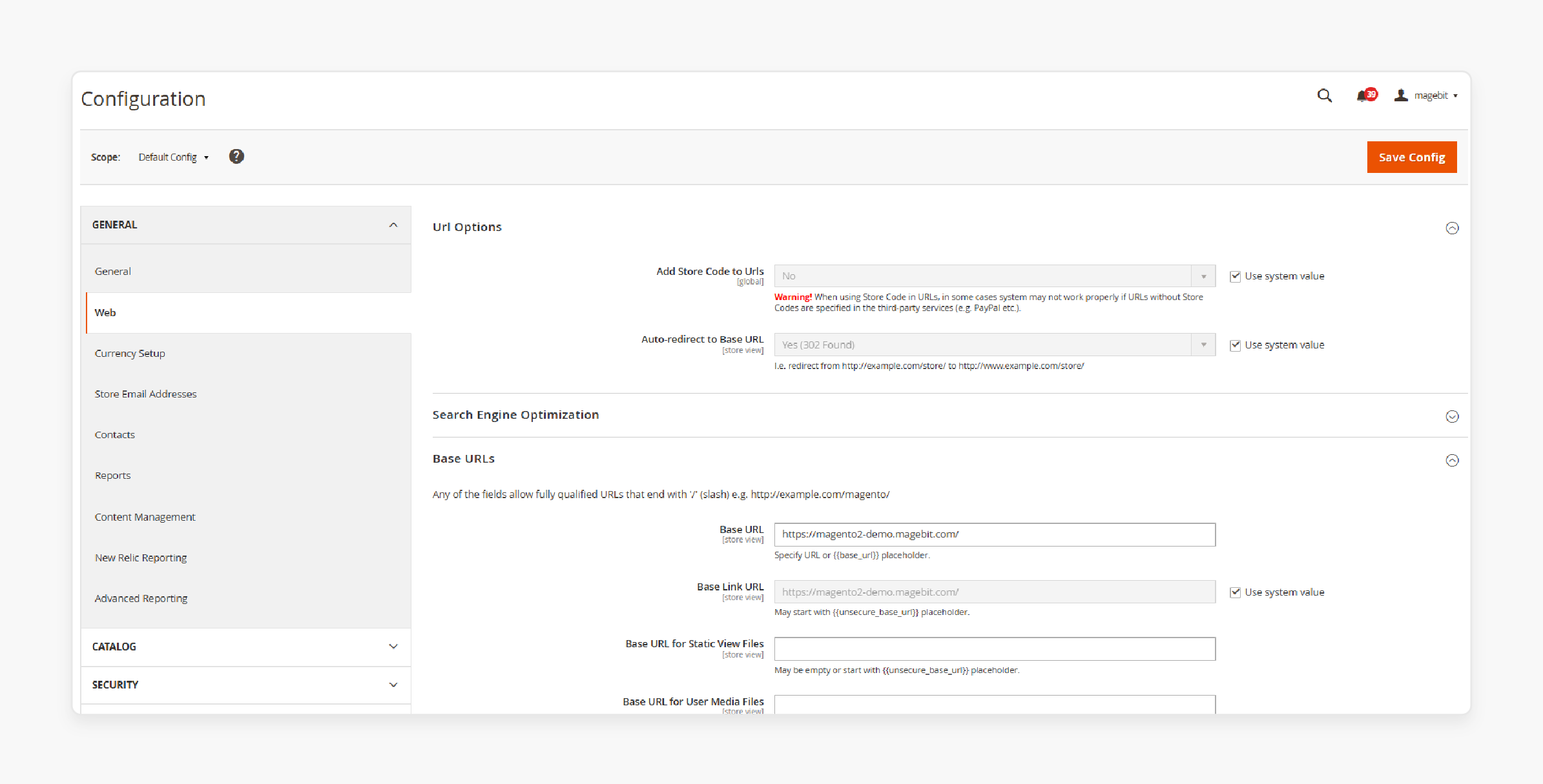 Target Path of Magento 2 URL Rewrite Index