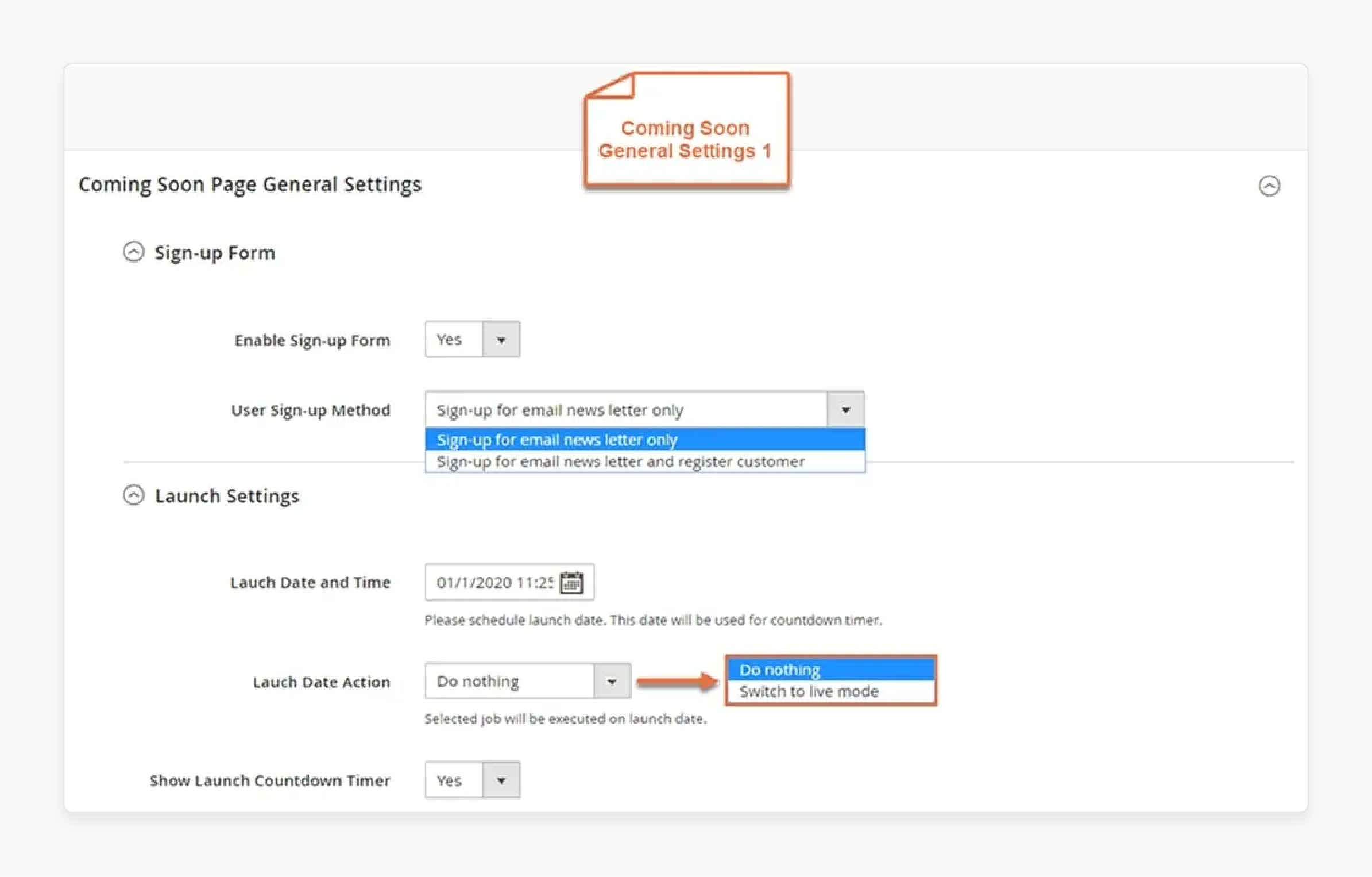 Email Subscription Box in Magento 2 Coming Soon Page