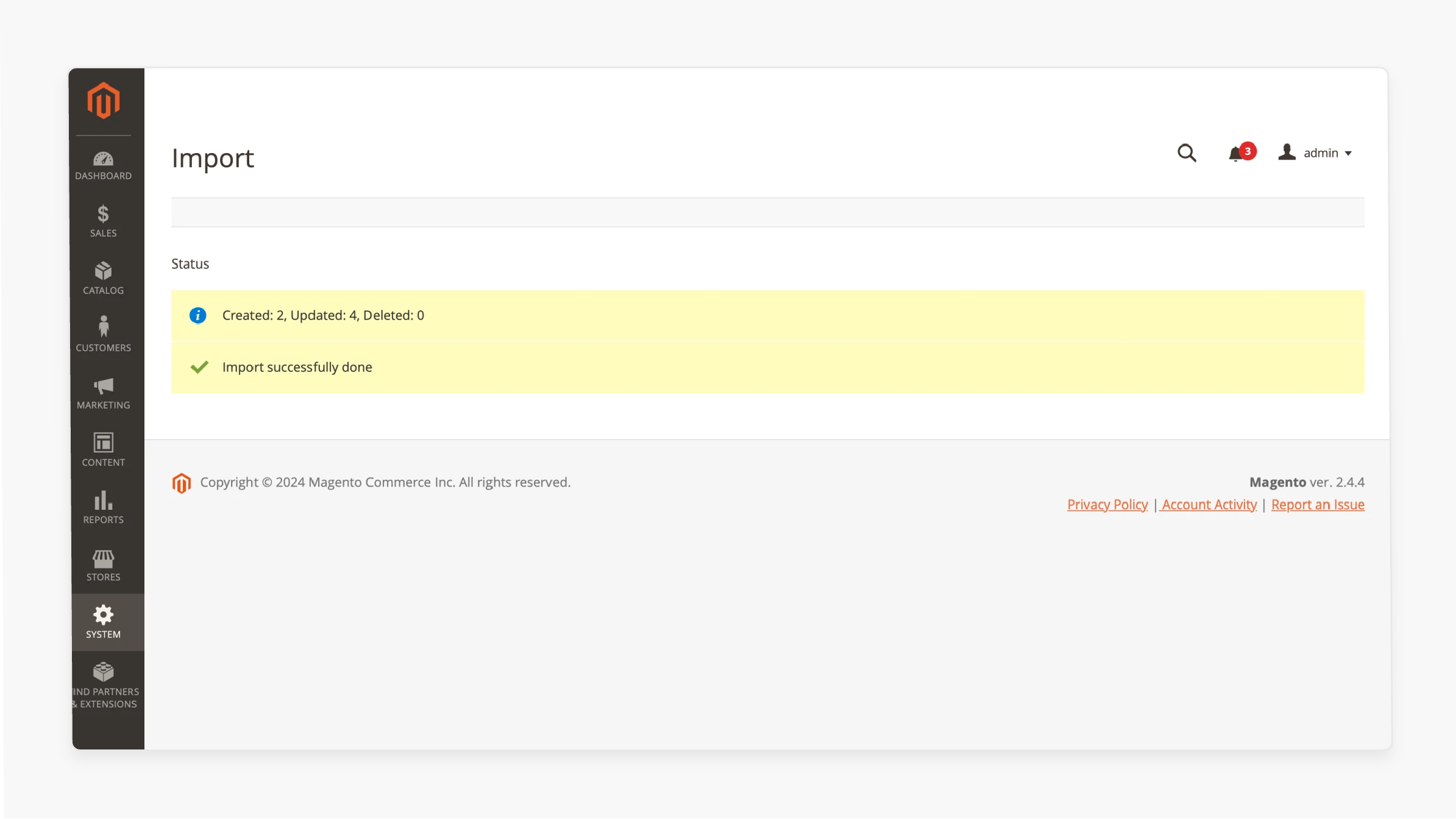 Start Magento 2 Excel Product Import