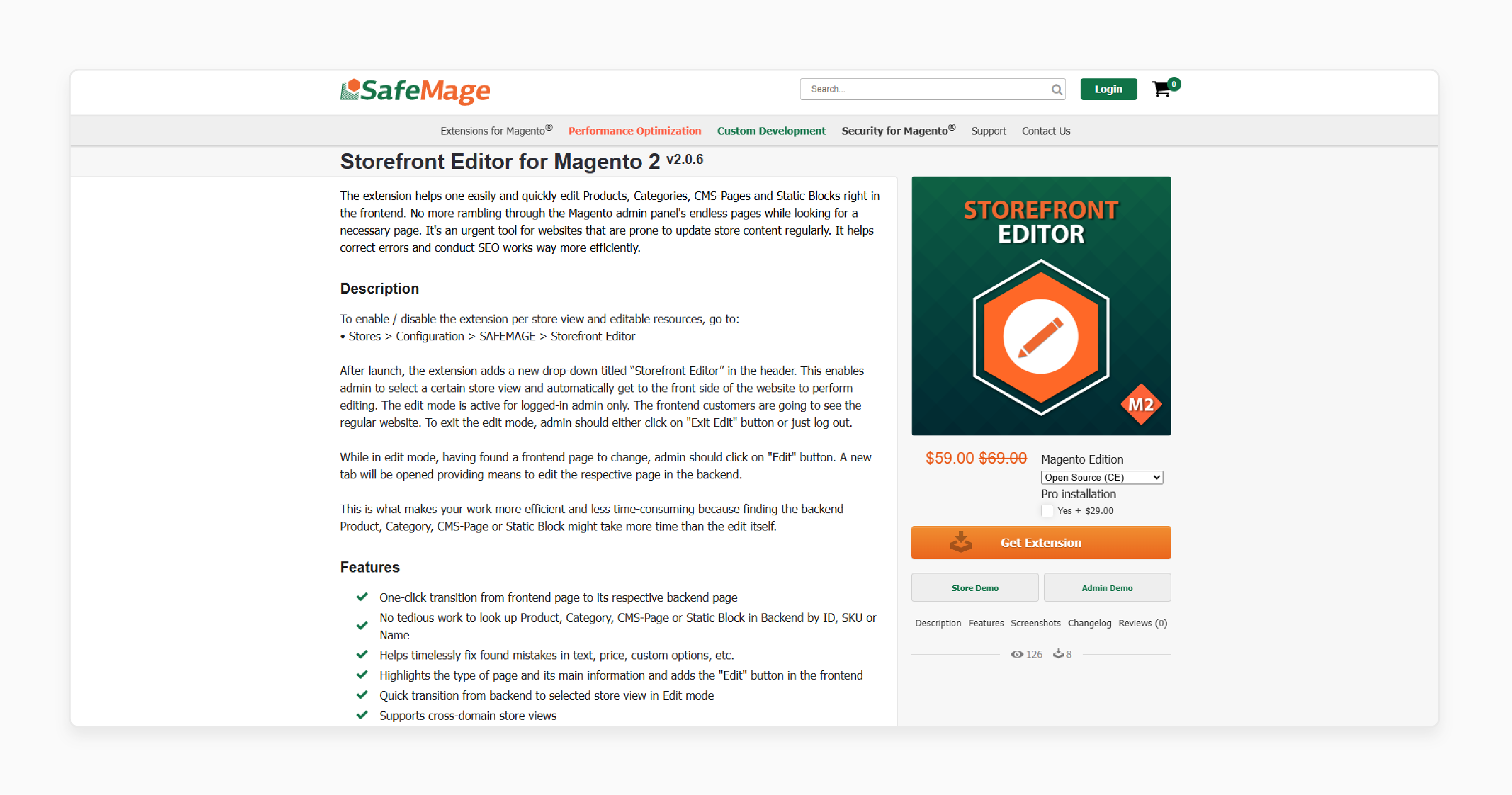 Safemage Magento 2 Frontend Product Editor Extension