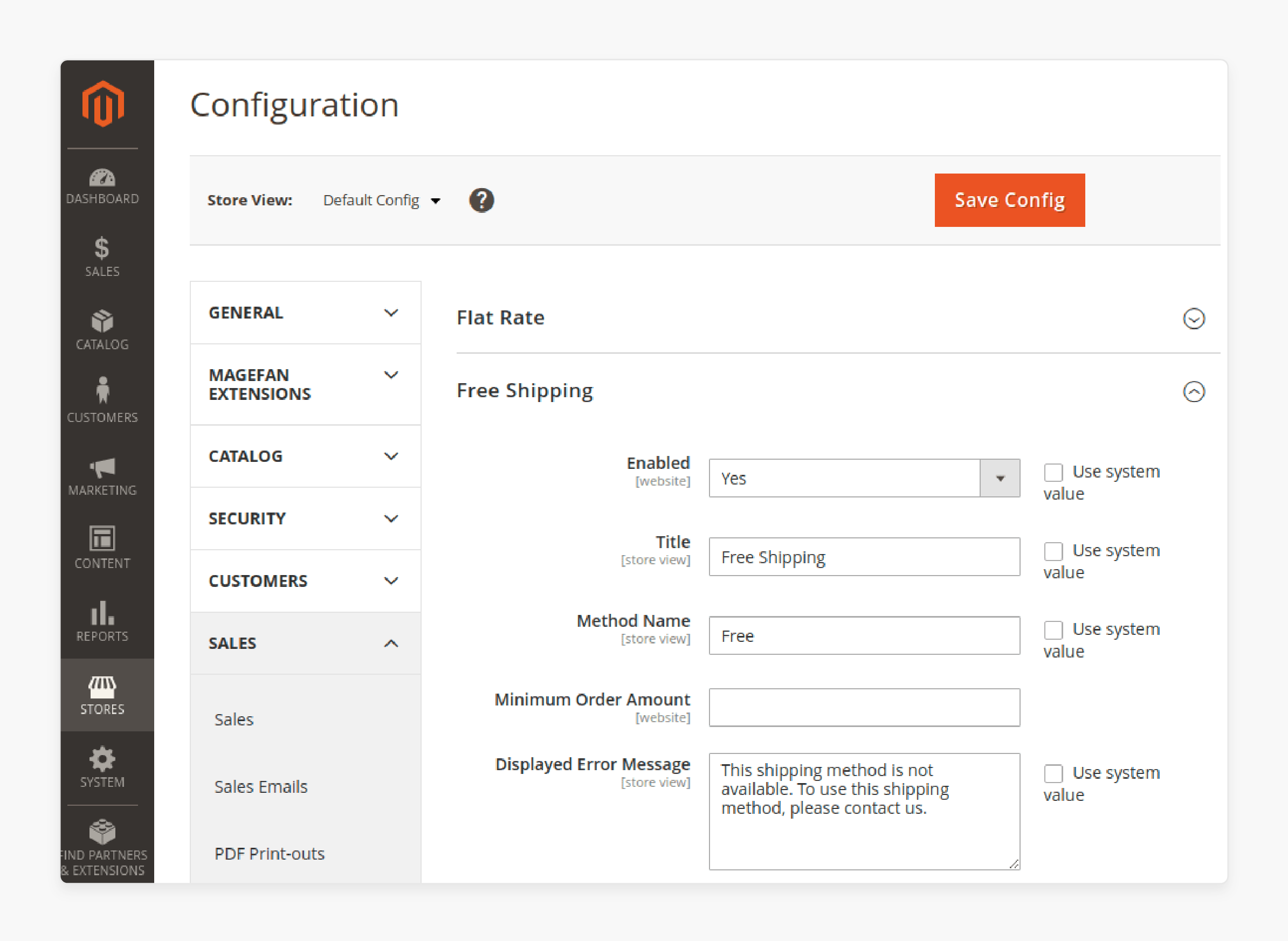 Magento 2 Free Shipping