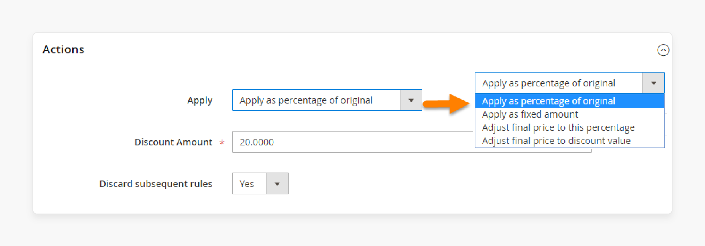 Percentage-Based Discount Rules