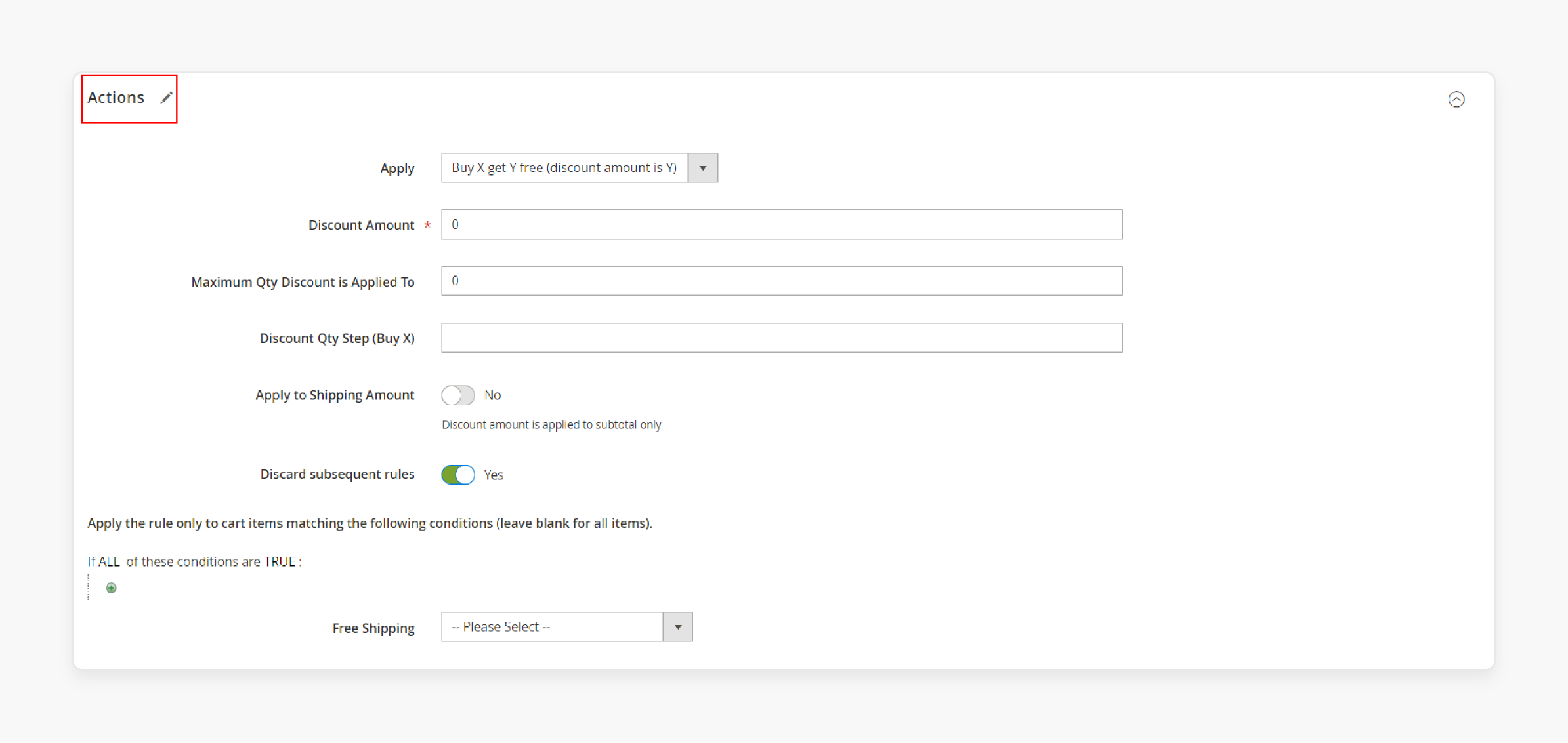Buy X Get Y Free item promotions for buying quantity increases Buy X Get Y Free Promotions
