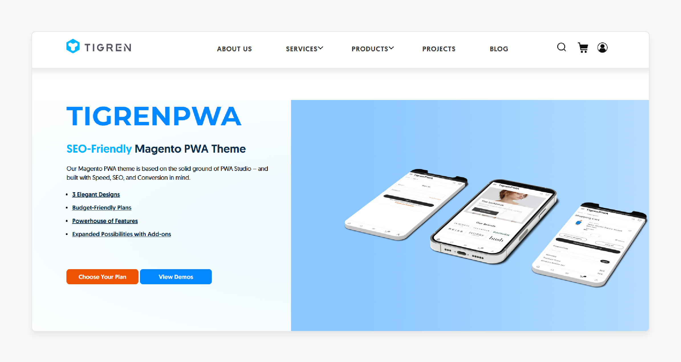 Tigren PWA Magento 2 Templates