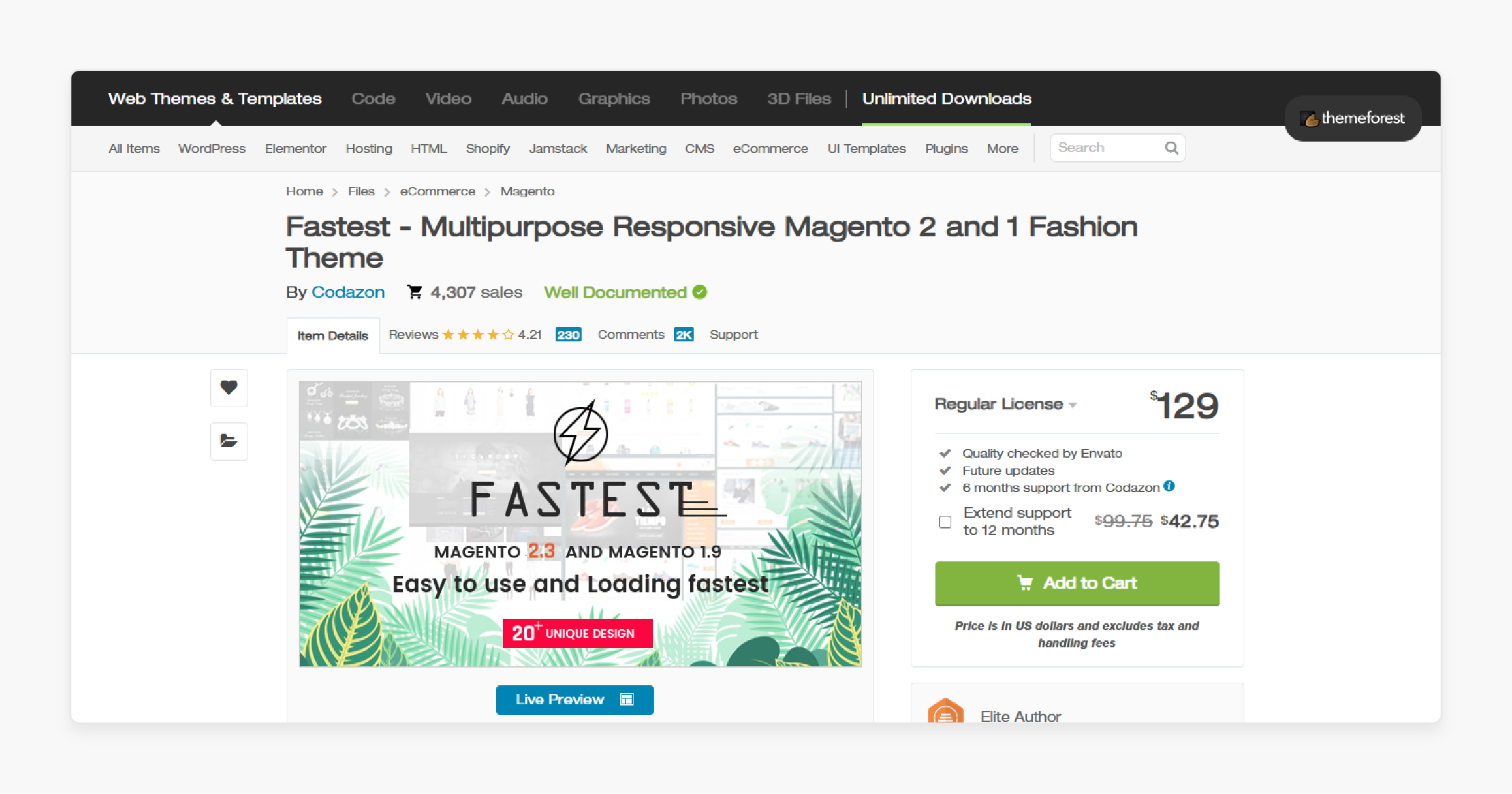 Fastest Magento 2 Templates