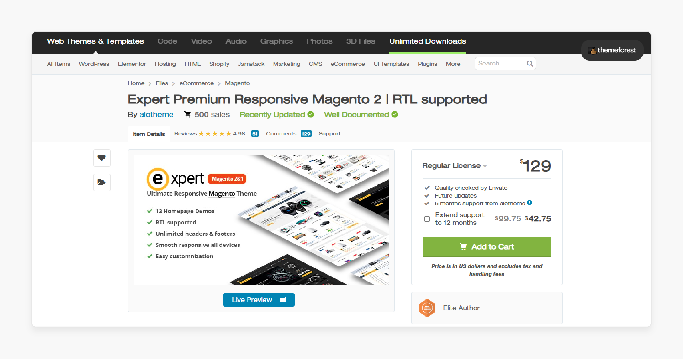 Expert Magento 2 Templates