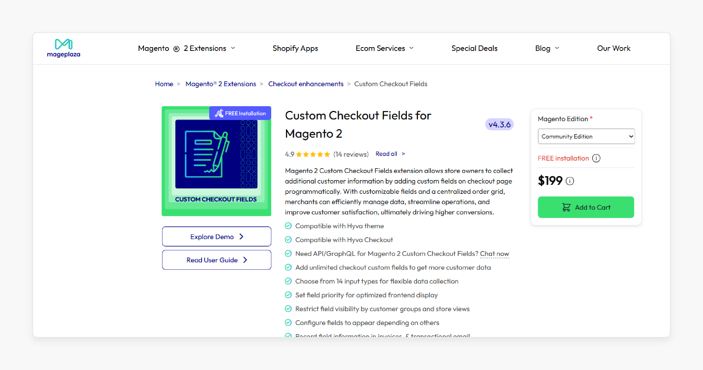 Custom Checkout Fields for Magento 2 - Mageplaza