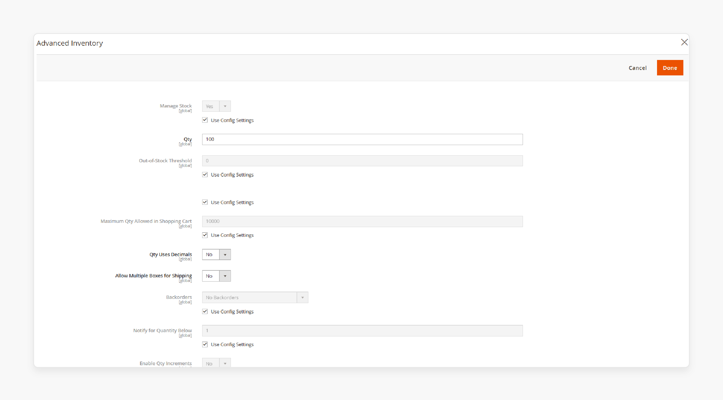 Magento Alert Configuration Method