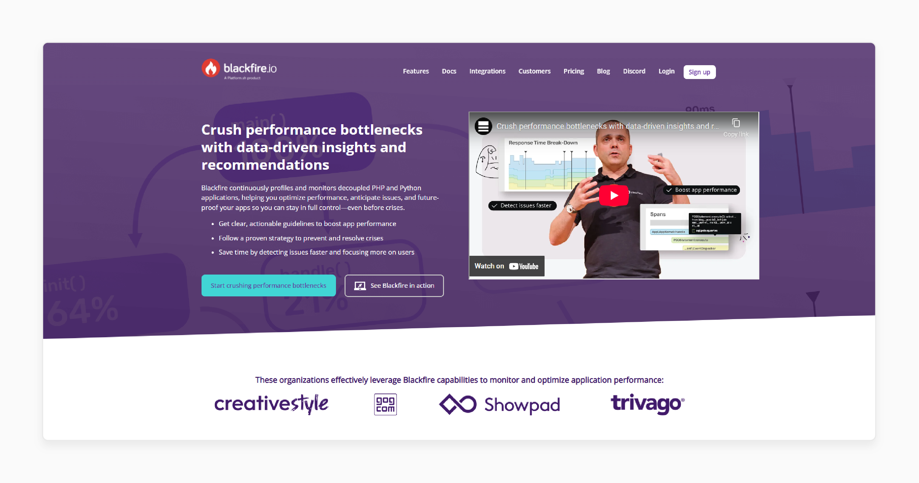 Blackfire.io Performance Profiling